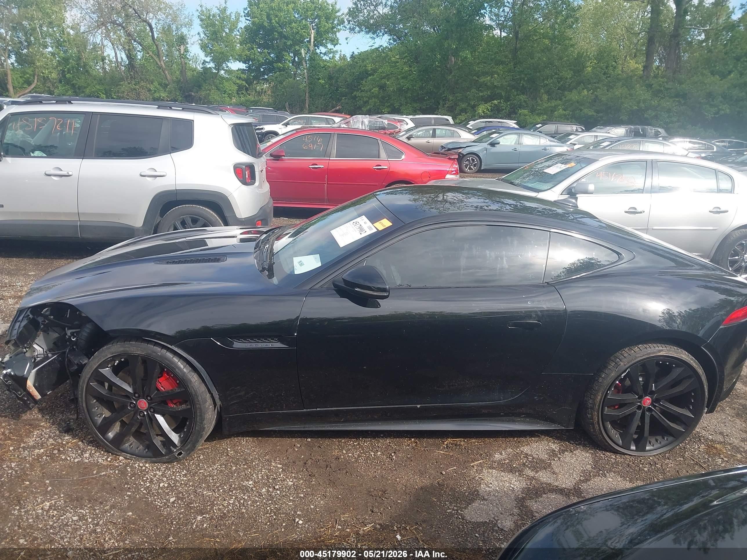 2015 Jaguar F-type S Black vin: SAJWA6BU9F8K18427
