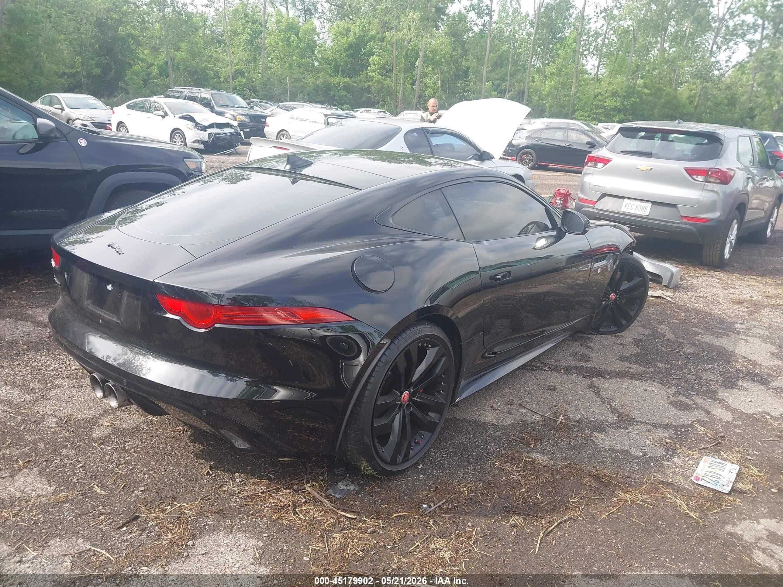 2015 Jaguar F-type S Black vin: SAJWA6BU9F8K18427