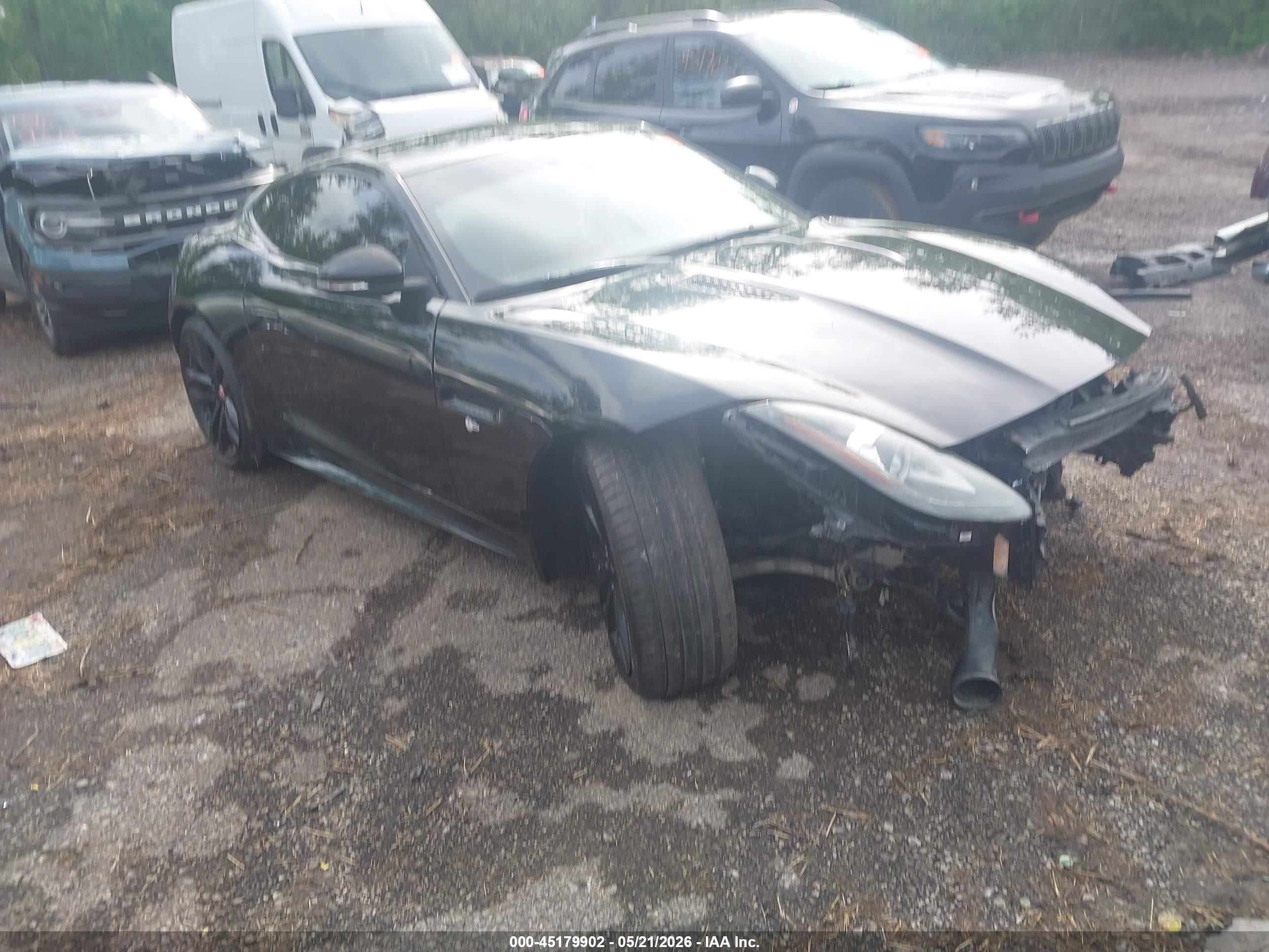 2015 Jaguar F-type S Черный vin: SAJWA6BU9F8K18427