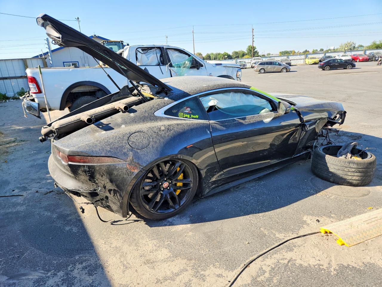 2015 Jaguar F-type R Black vin: SAJWA6DA1FMK16004