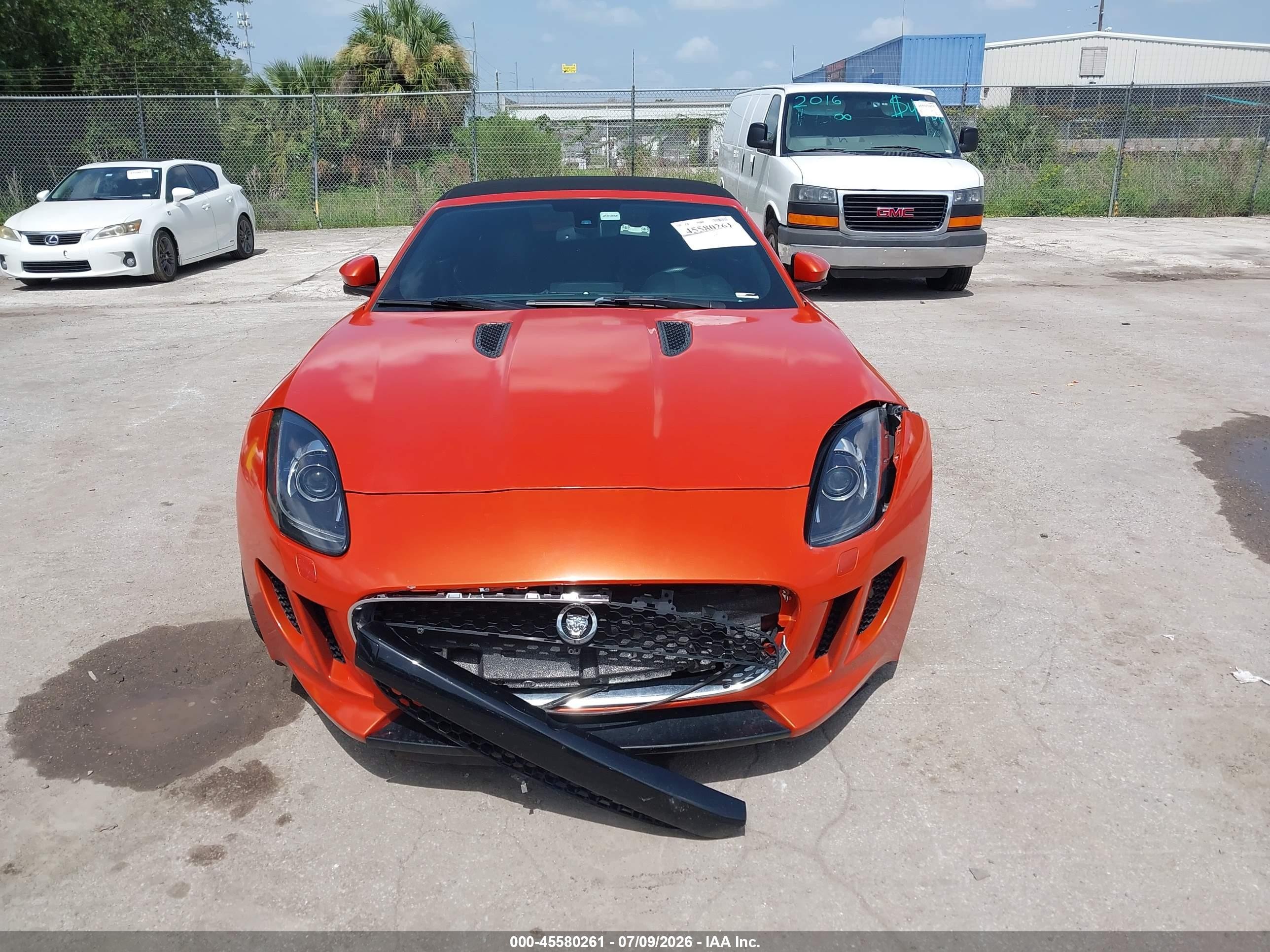 2014 Jaguar F-type   Orange vin: SAJWA6E78E8K05401