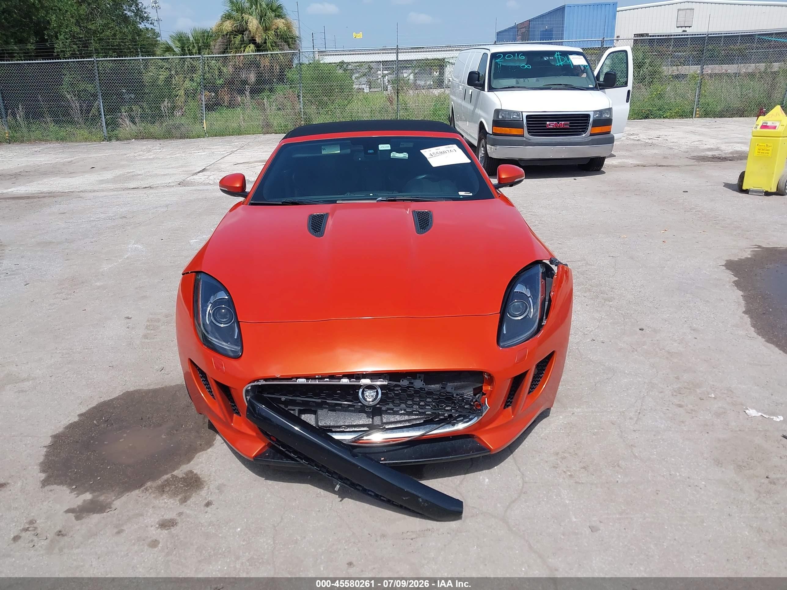 2014 Jaguar F-type   Orange vin: SAJWA6E78E8K05401