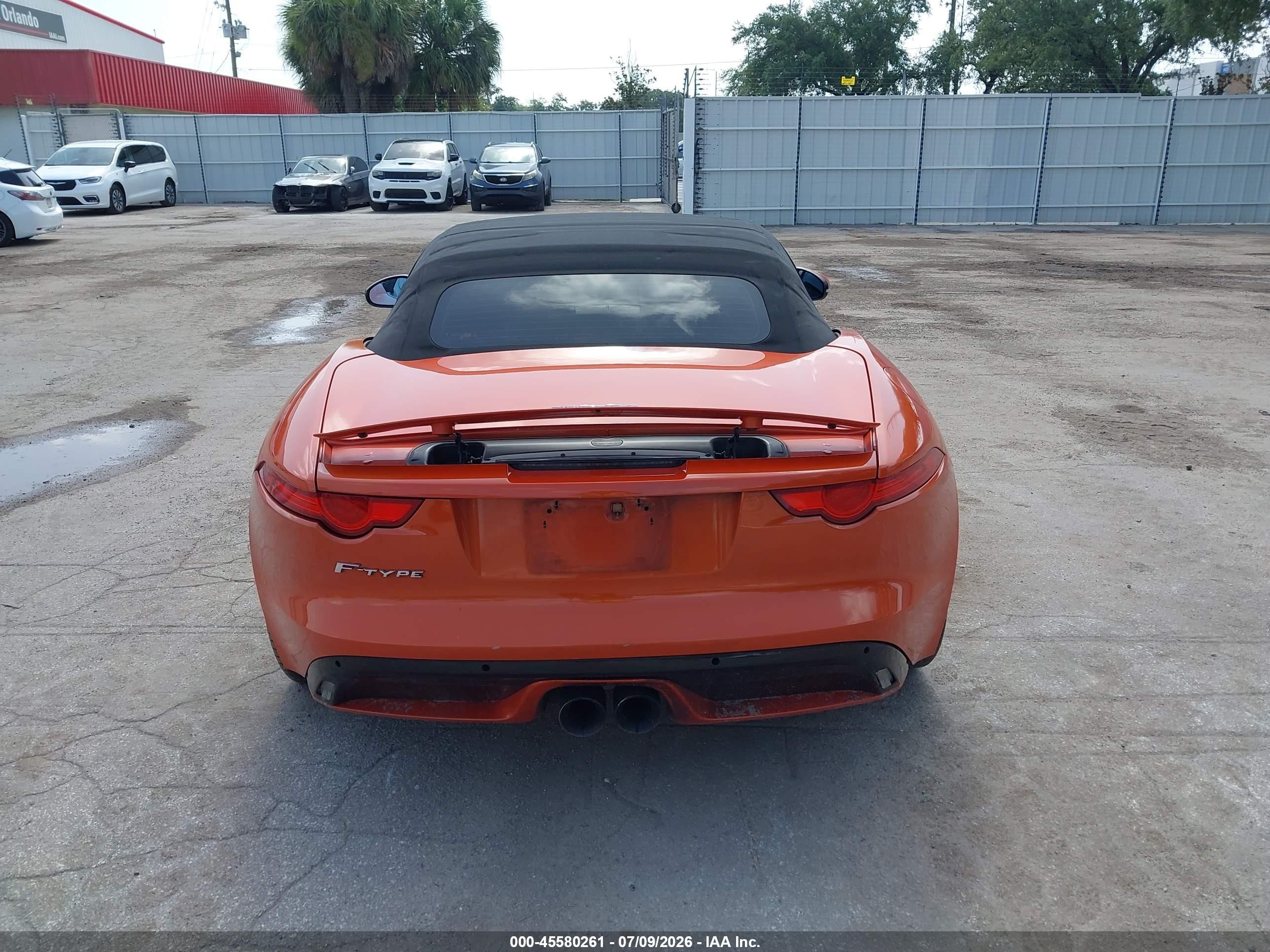 2014 Jaguar F-type   Orange vin: SAJWA6E78E8K05401
