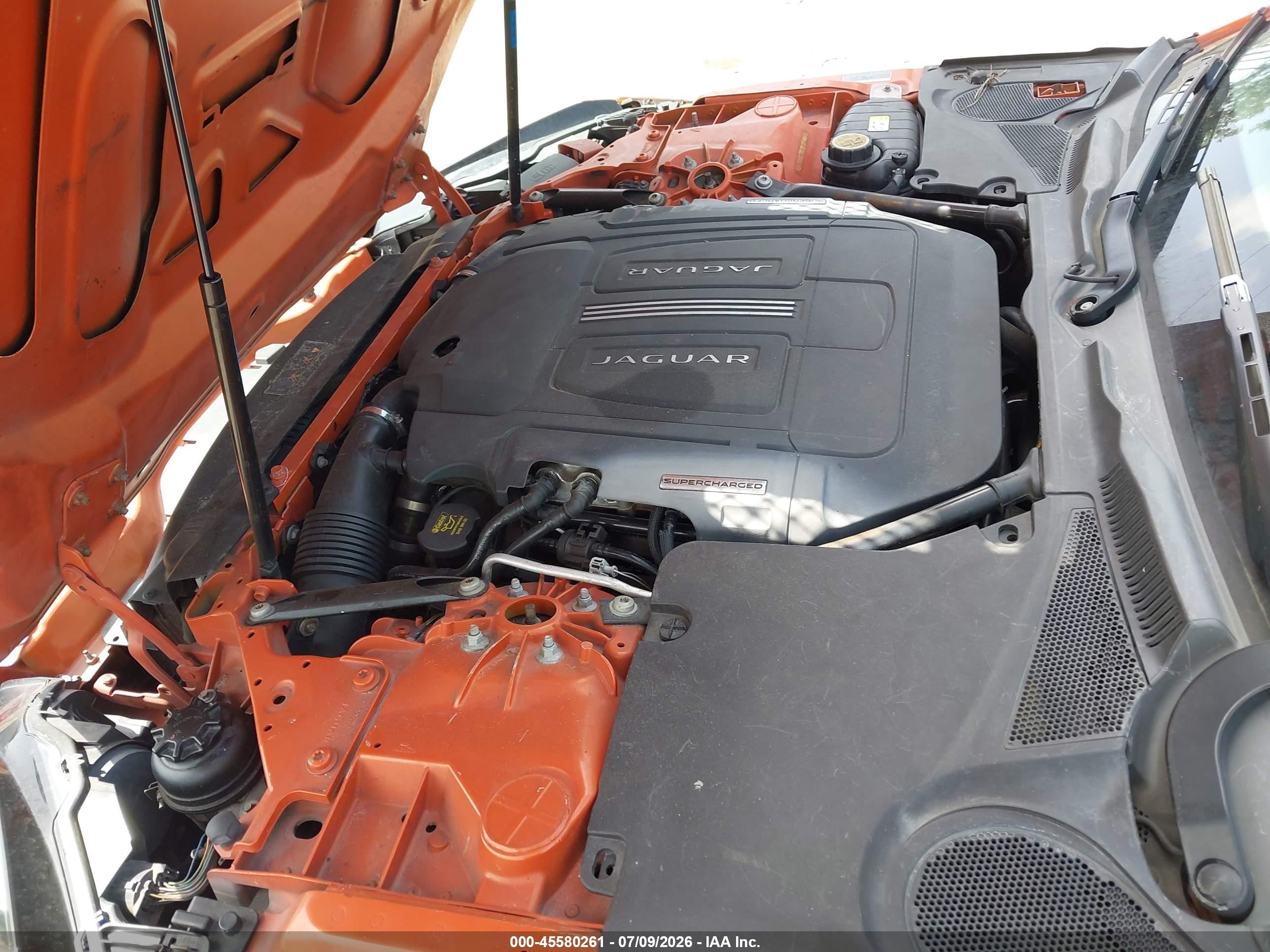 2014 Jaguar F-type   Orange vin: SAJWA6E78E8K05401