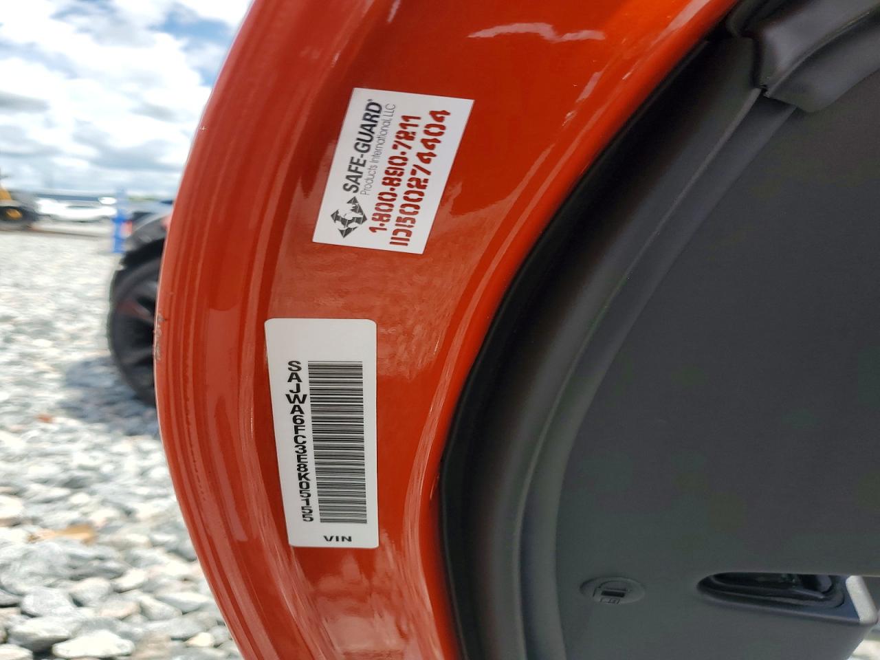 2014 Jaguar F-type S Orange vin: SAJWA6FC3E8K05155