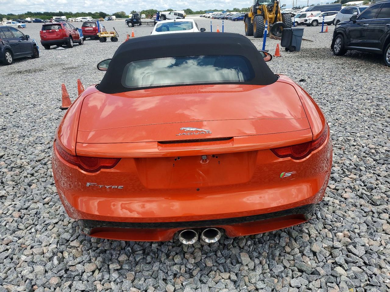 2014 Jaguar F-type S Orange vin: SAJWA6FC3E8K05155