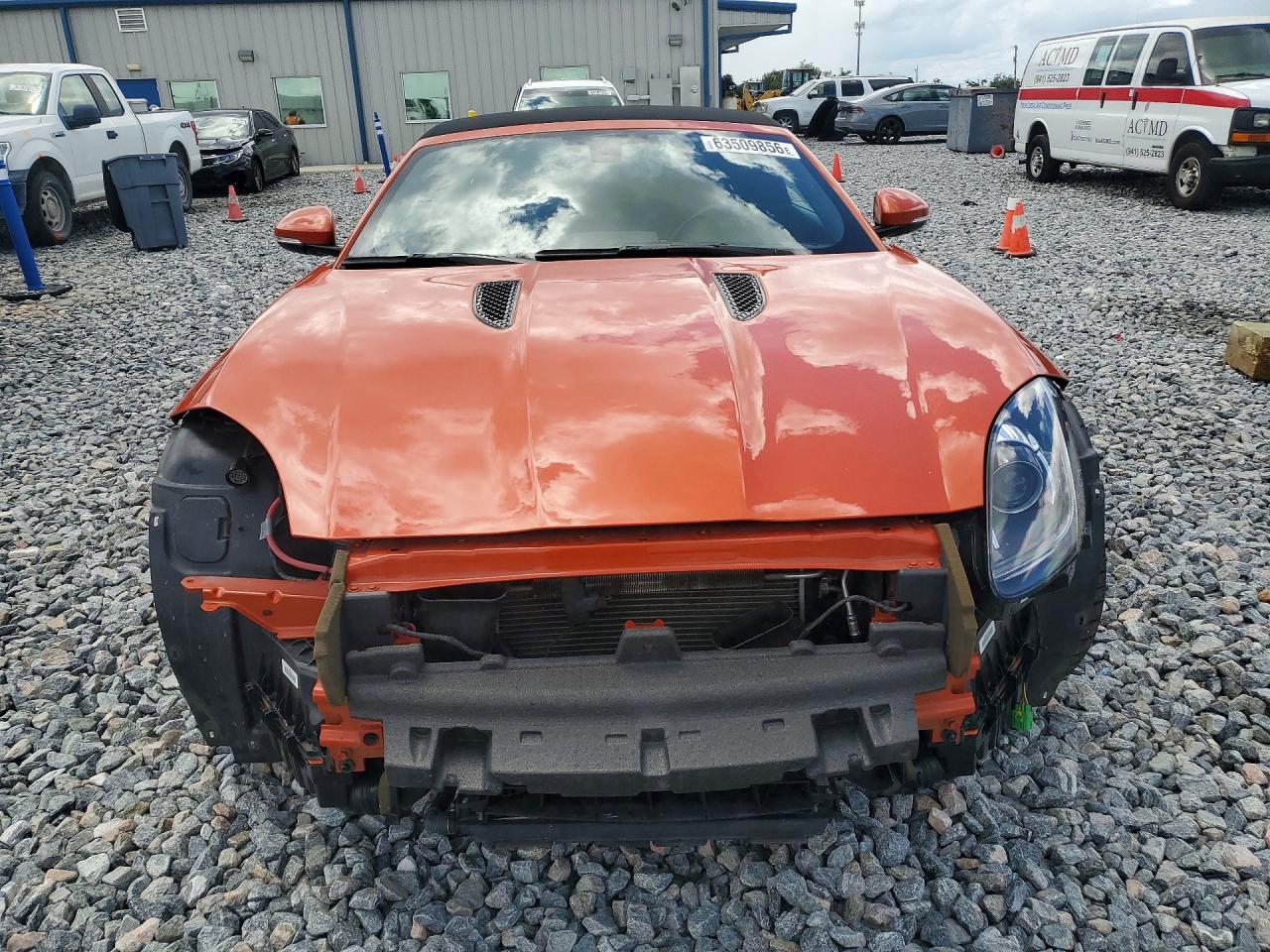 2014 Jaguar F-type S Orange vin: SAJWA6FC3E8K05155