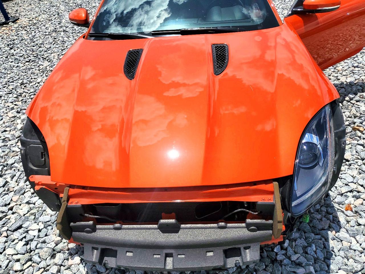 2014 Jaguar F-type S Orange vin: SAJWA6FC3E8K05155
