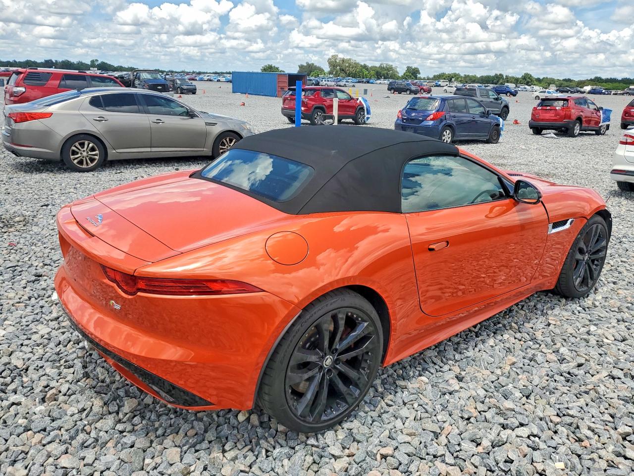 2014 Jaguar F-type S Orange vin: SAJWA6FC3E8K05155
