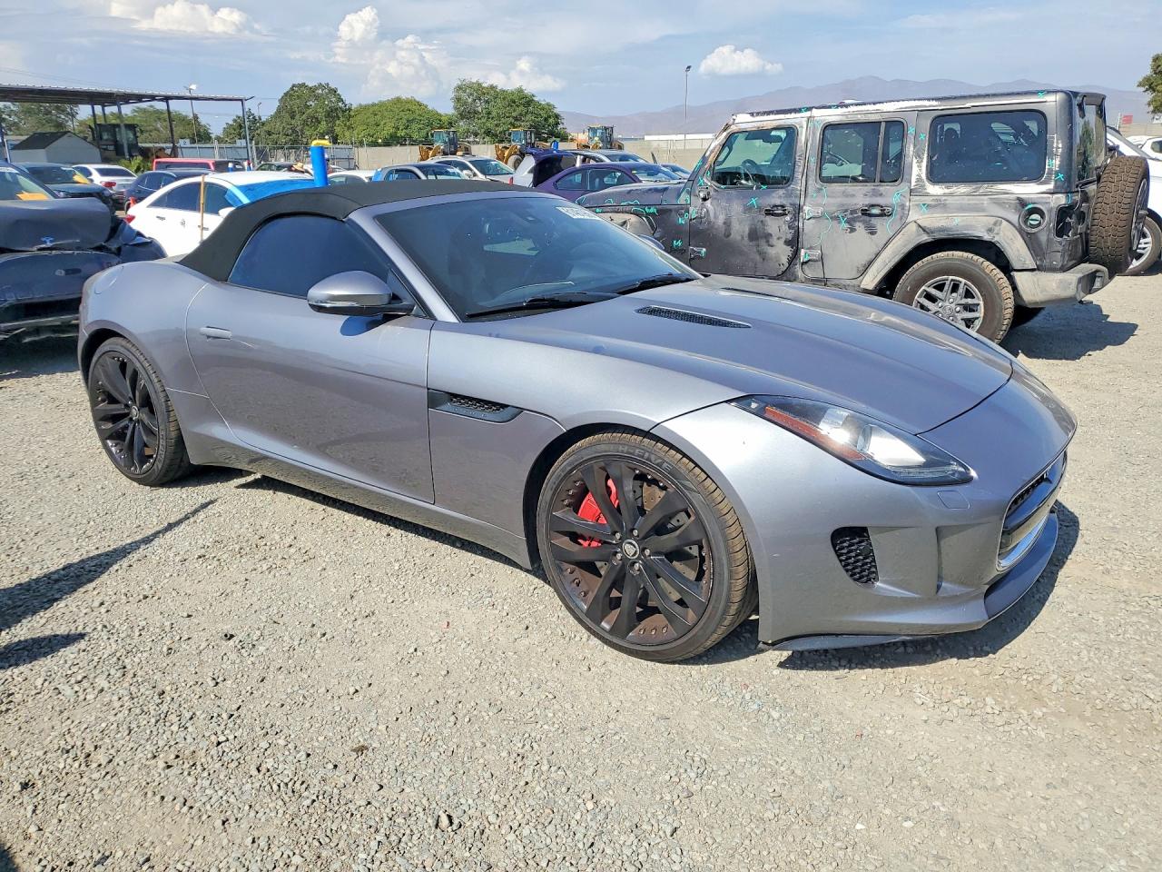 2014 Jaguar F-type S Серый vin: SAJWA6FC5E8K06307