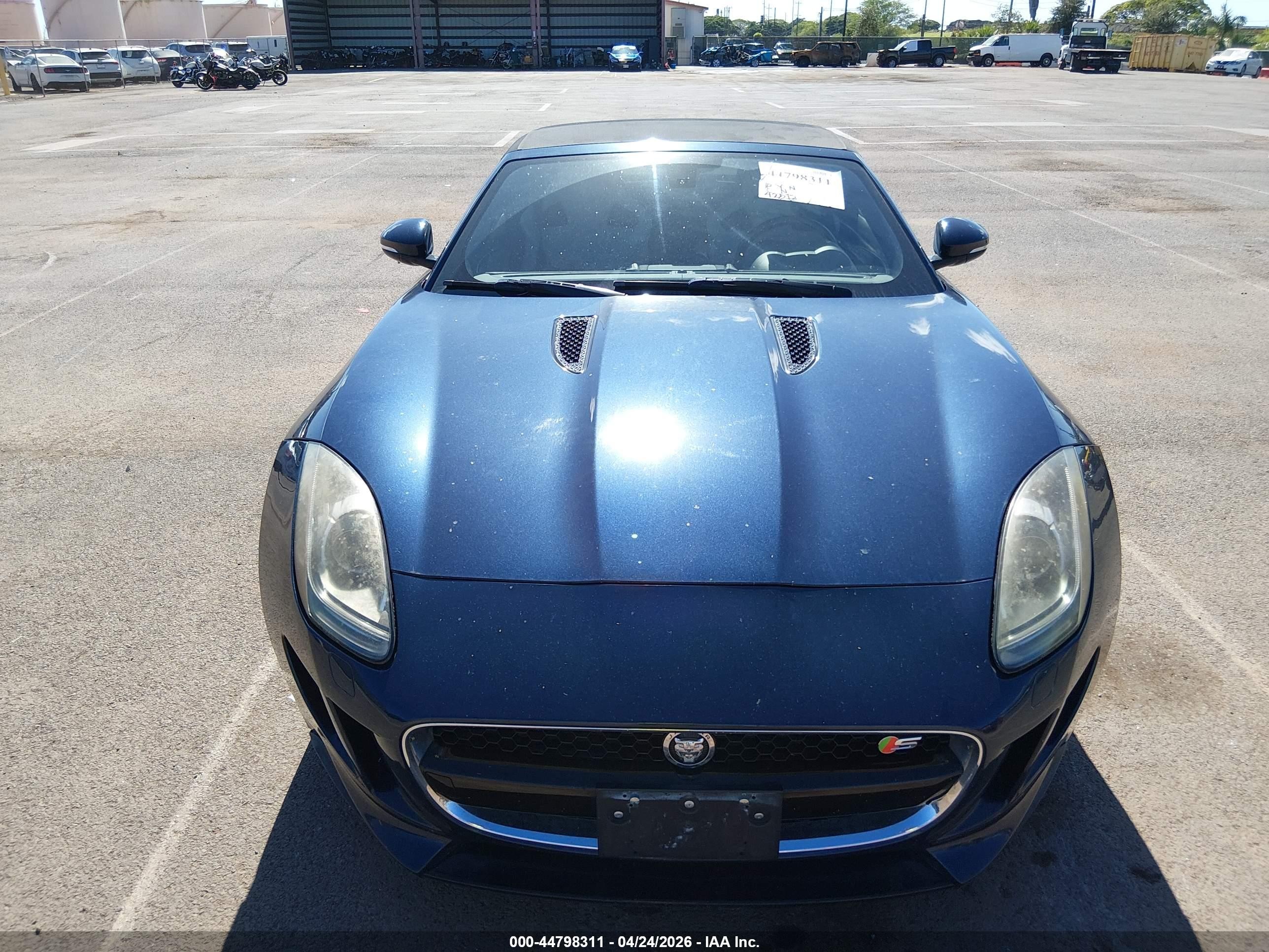 2014 Jaguar F-type S Blue vin: SAJWA6FC6E8K03416