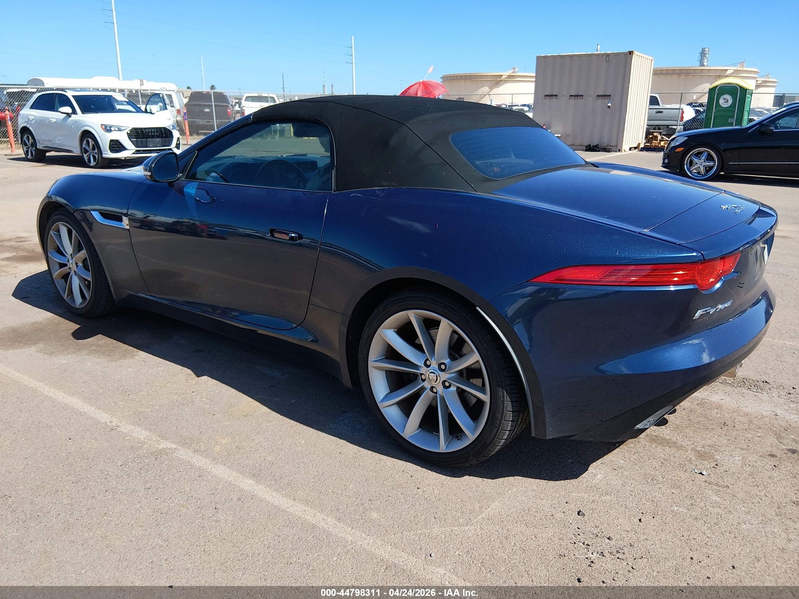 2014 Jaguar F-type S Blue vin: SAJWA6FC6E8K03416