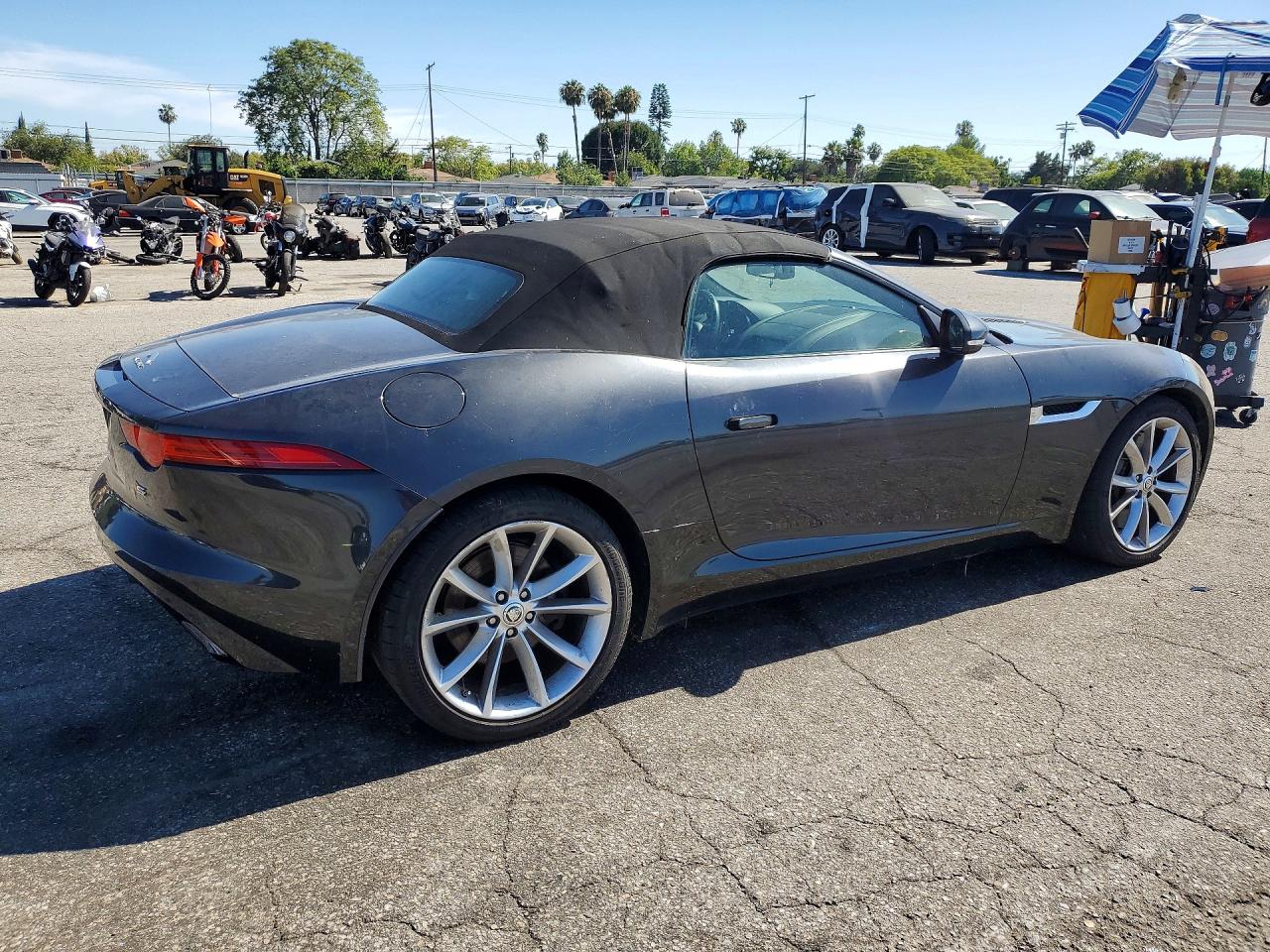 2014 Jaguar F-type S Gray vin: SAJWA6FC9E8K08612