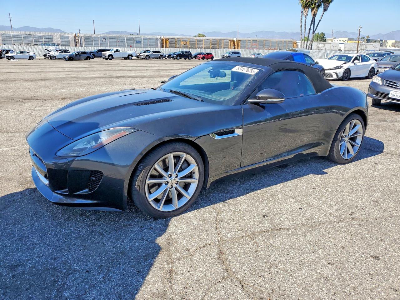 2014 Jaguar F-type S Gray vin: SAJWA6FC9E8K08612