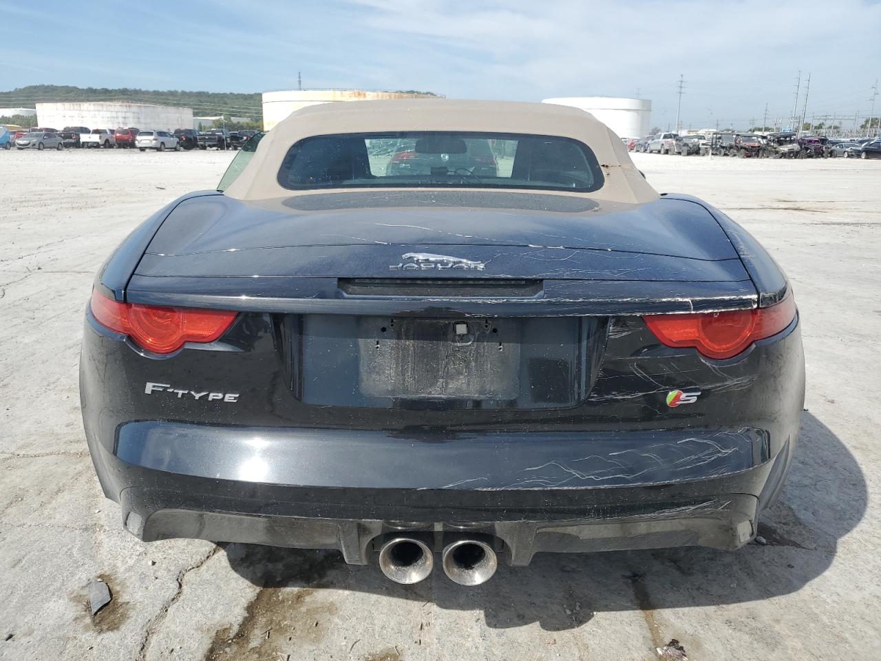 2014 Jaguar F-type S Black vin: SAJWA6FCXE8K07453