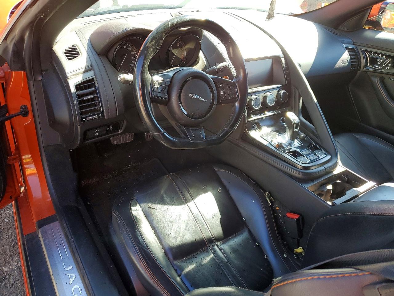 2014 Jaguar F-type V8 S Orange vin: SAJWA6GL9EMK08017