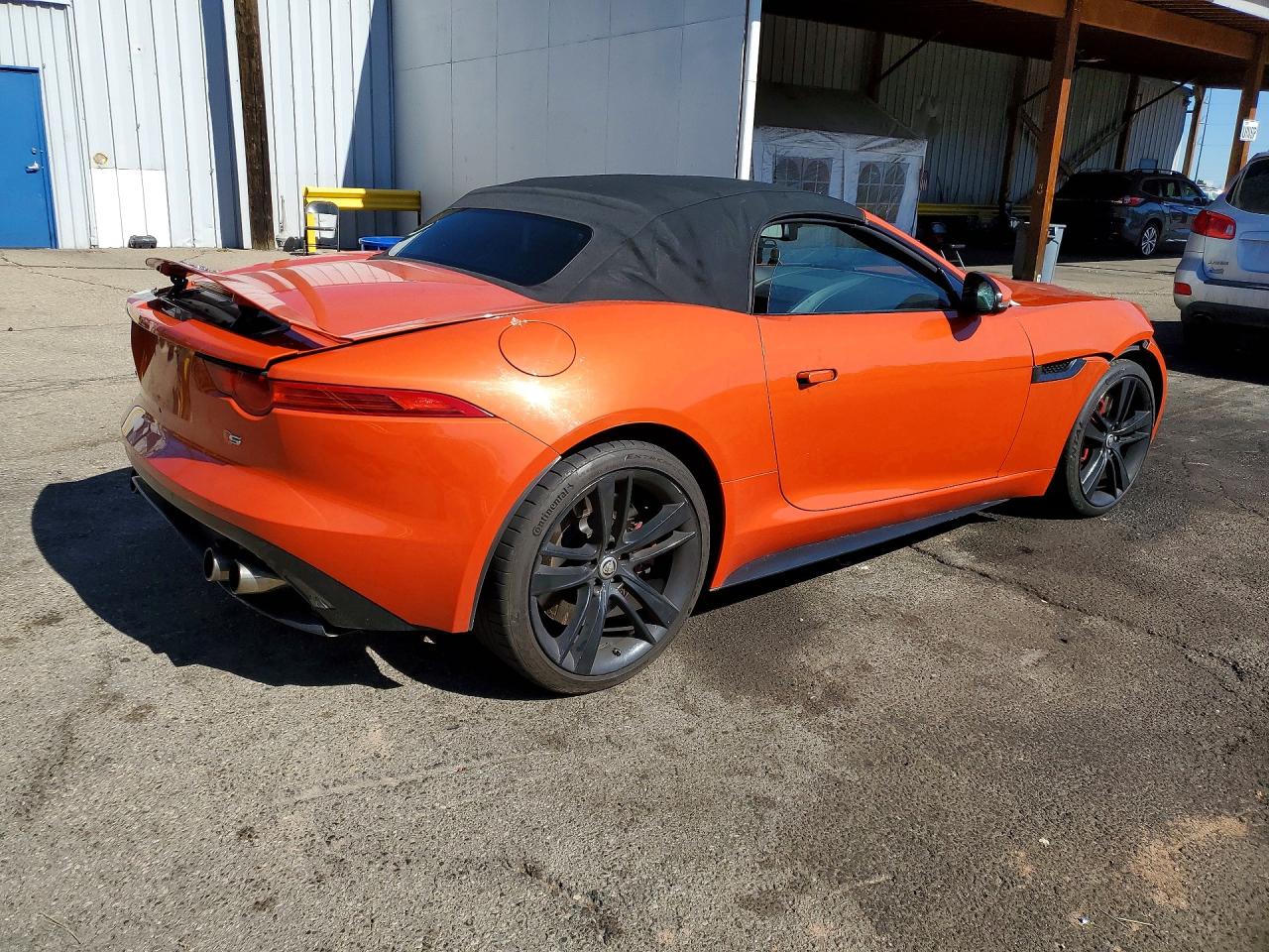 2014 Jaguar F-type V8 S Orange vin: SAJWA6GL9EMK08017