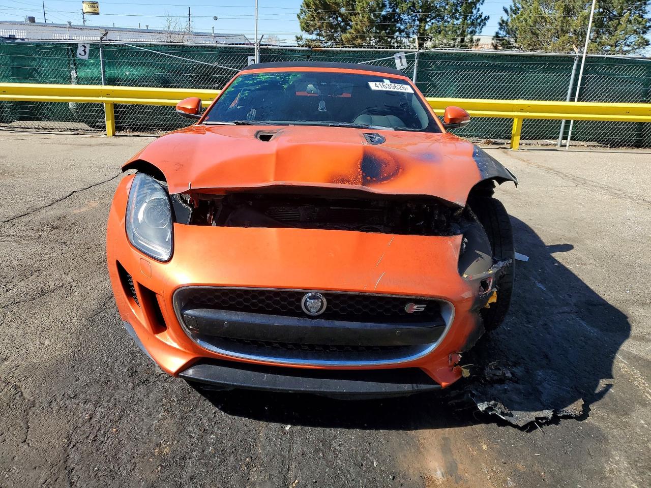 2014 Jaguar F-type V8 S Orange vin: SAJWA6GL9EMK08017
