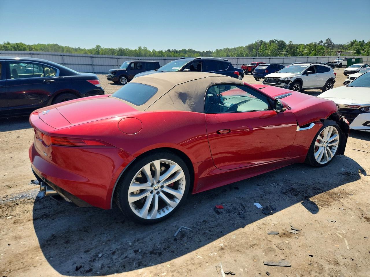 2014 Jaguar F-type V8 S Red vin: SAJWA6GLXEMK04591