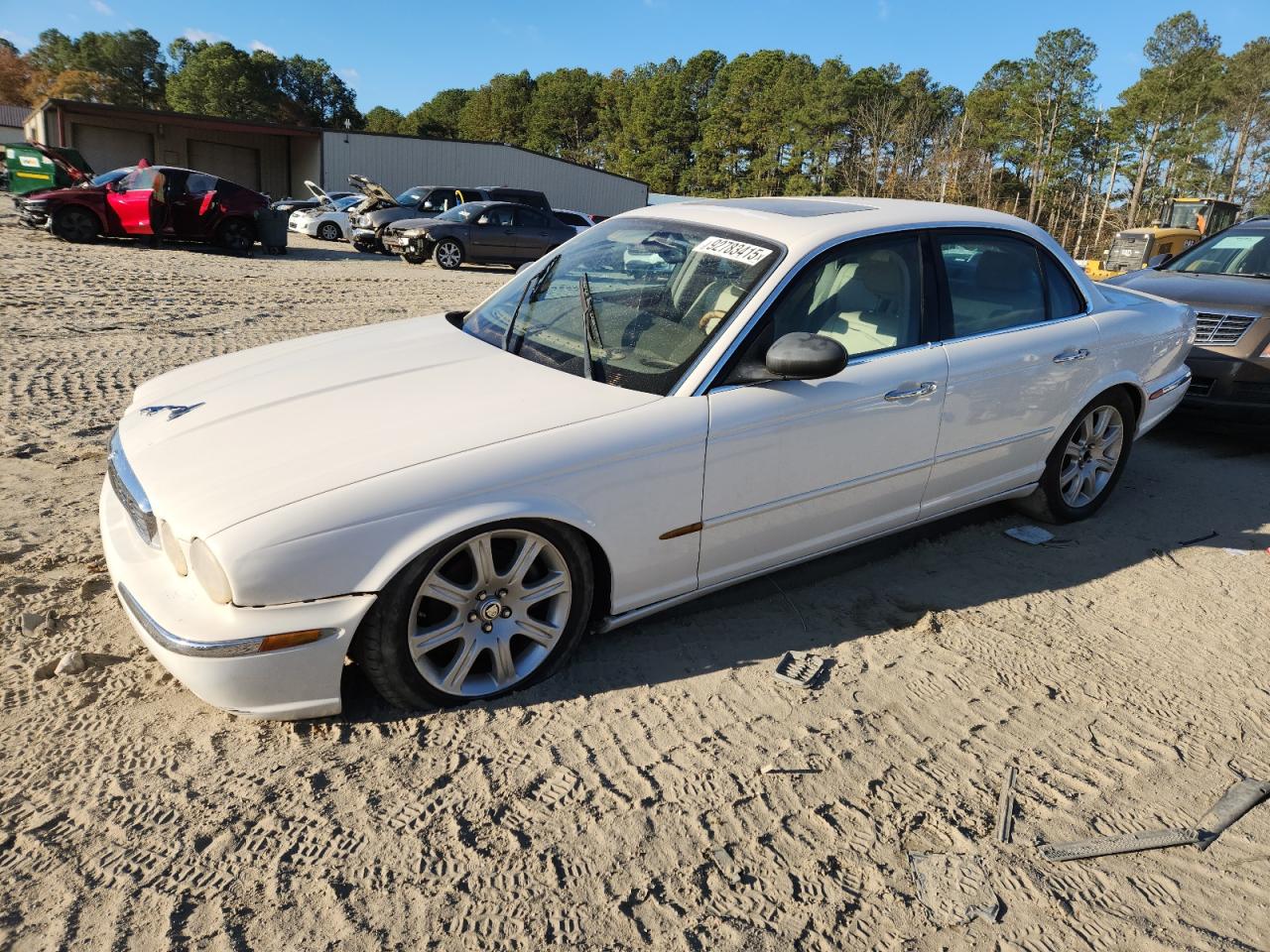 2004 Jaguar Xj8 White vin: SAJWA71C84SG18805
