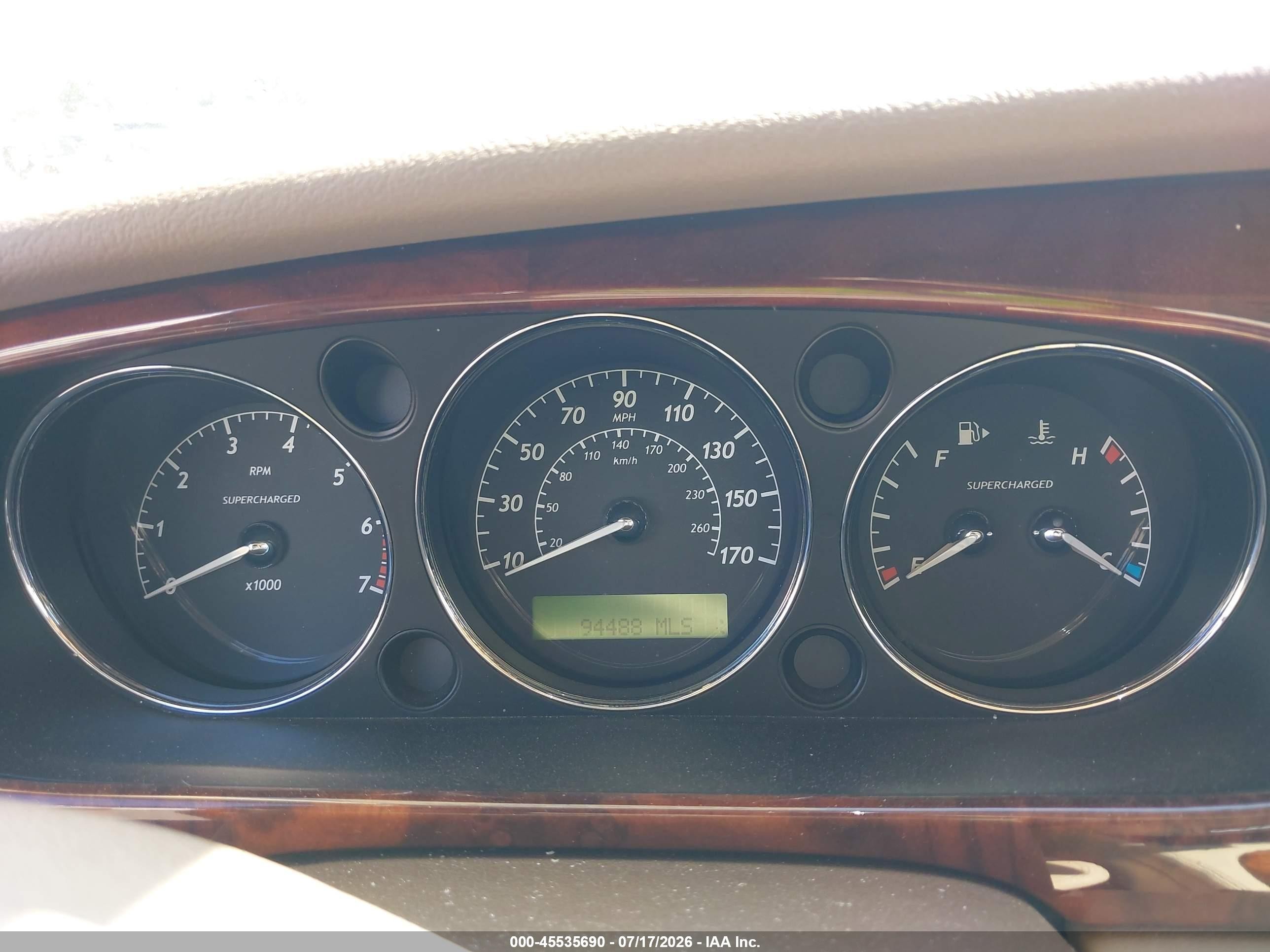 2006 Jaguar Xj Xjr Red vin: SAJWA73C66TH01448