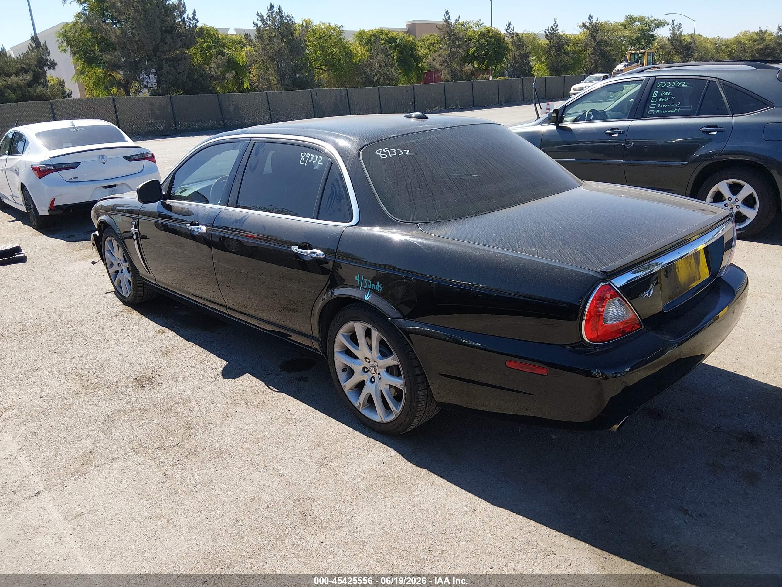 2008 Jaguar Xj Xj8 L Black vin: SAJWA79B78SH23062
