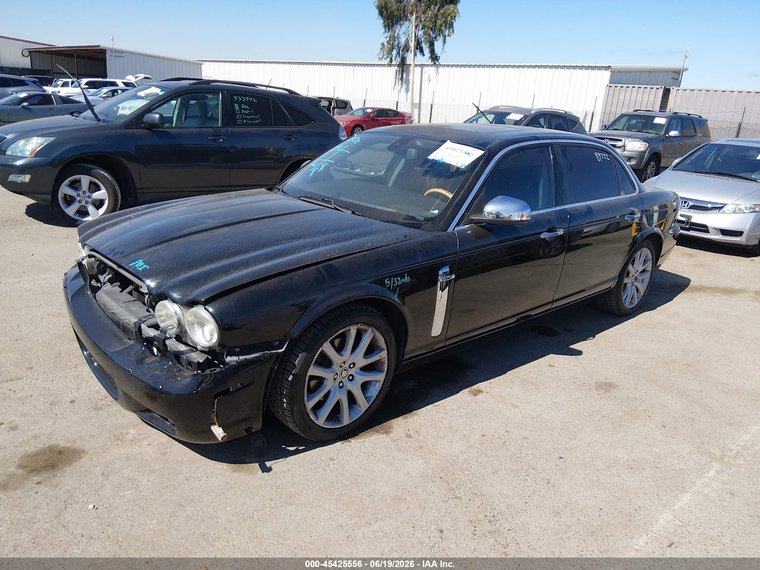 2008 Jaguar Xj Xj8 L Black vin: SAJWA79B78SH23062