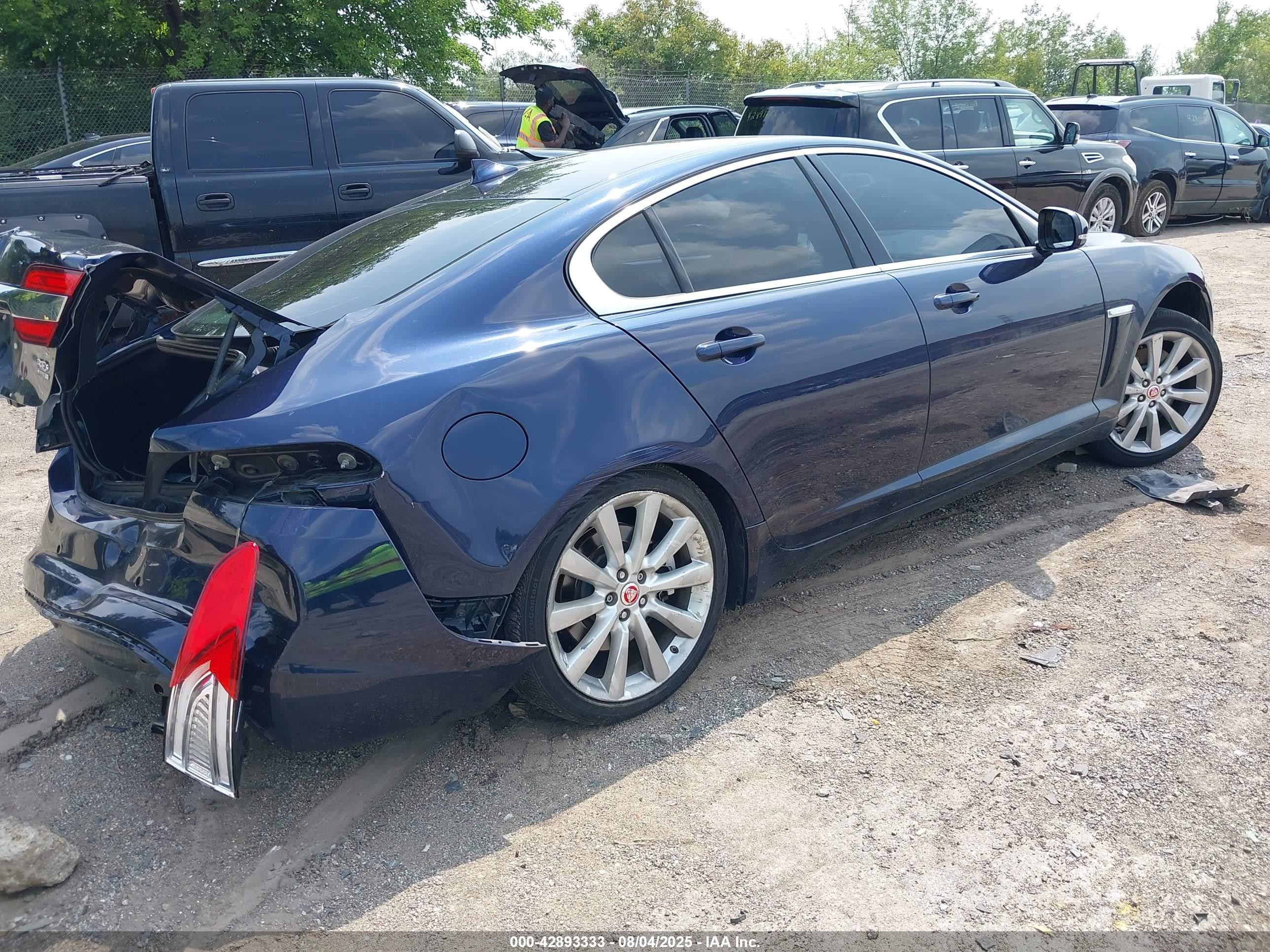 2014 Jaguar Xf V6 Sc Синий vin: SAJWJ0EF1E8U10112