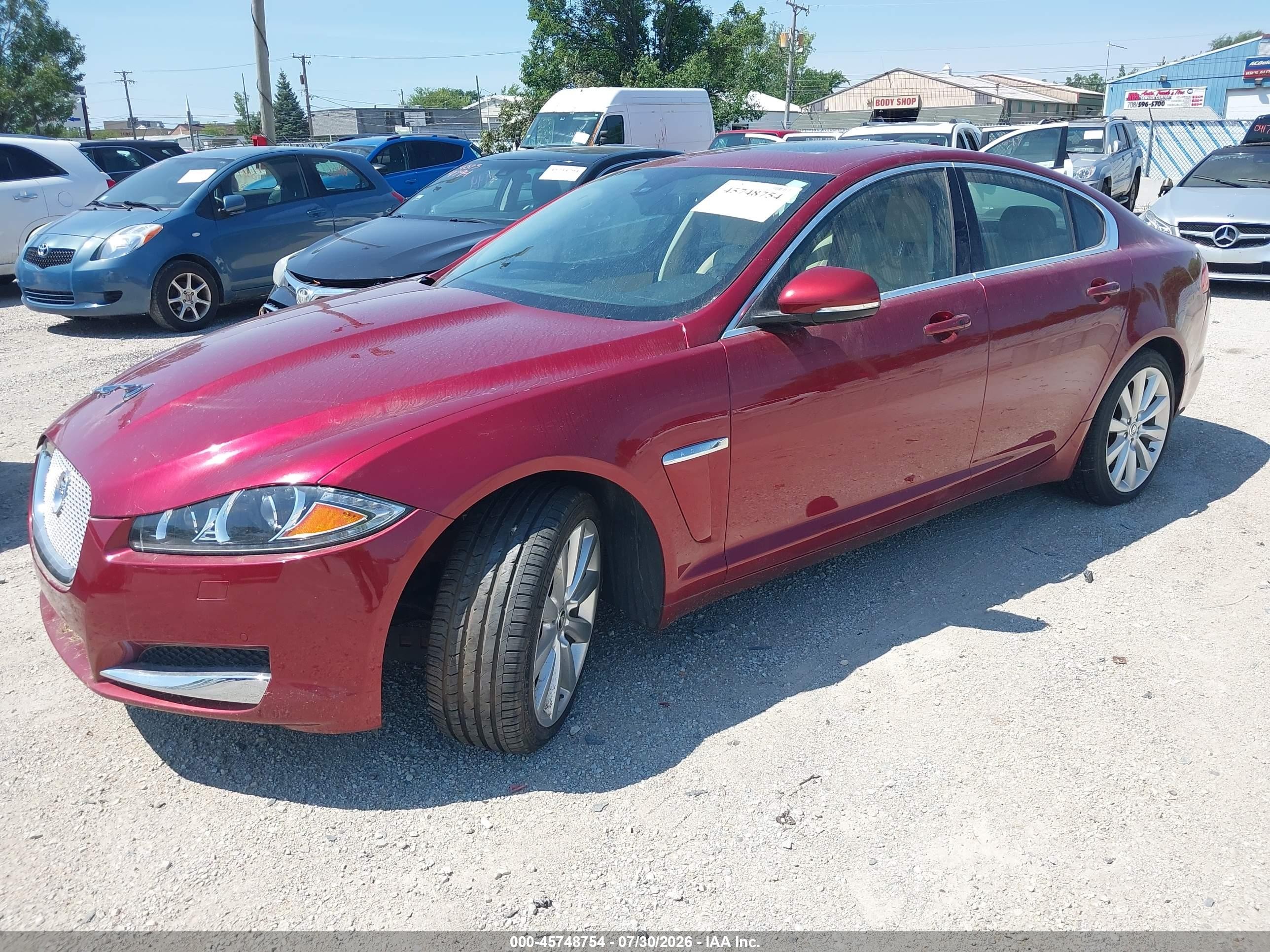 2013 Jaguar Xf V6 Sc Красный vin: SAJWJ0EF4D8S83838