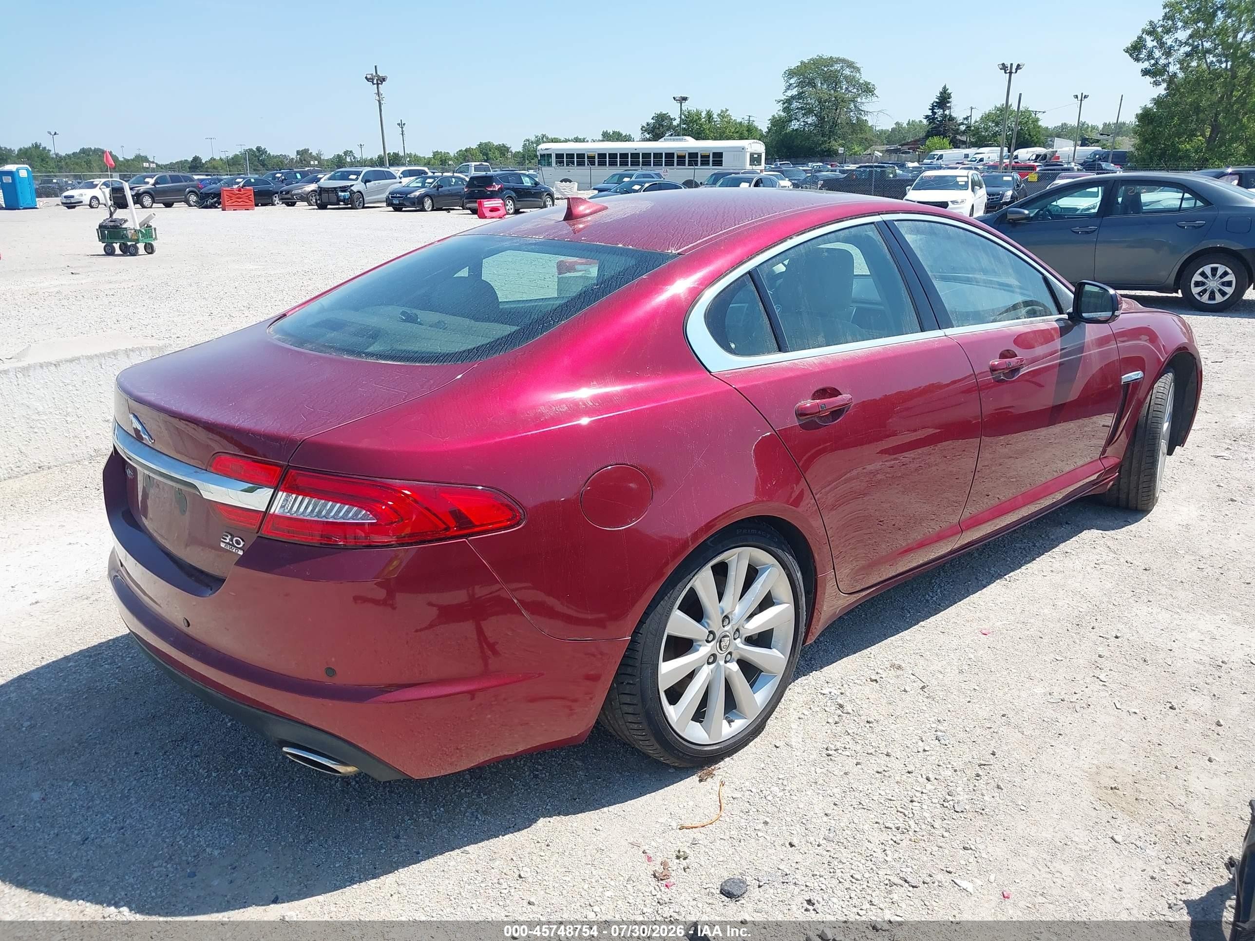 2013 Jaguar Xf V6 Sc Красный vin: SAJWJ0EF4D8S83838