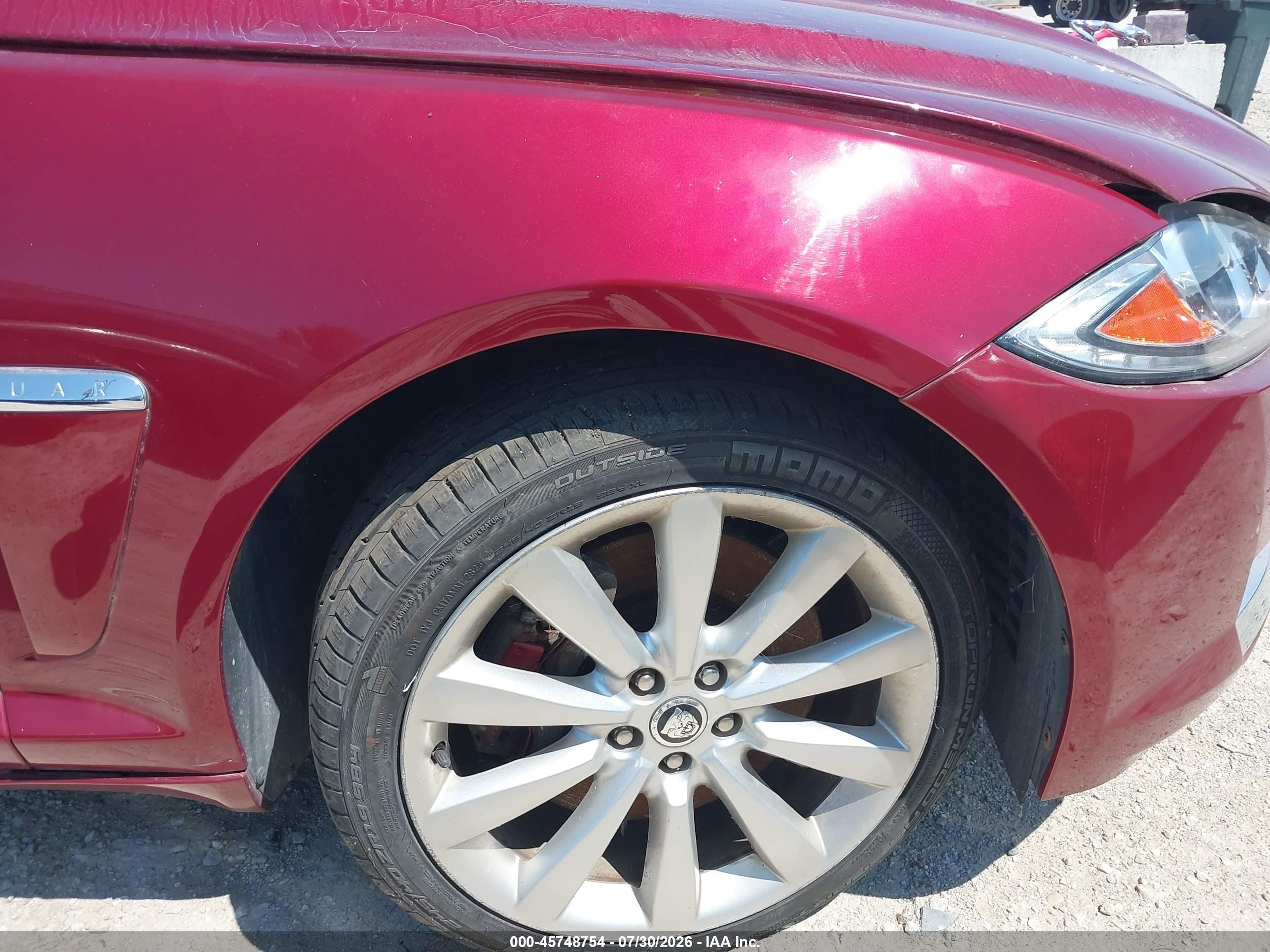 2013 Jaguar Xf V6 Sc Красный vin: SAJWJ0EF4D8S83838