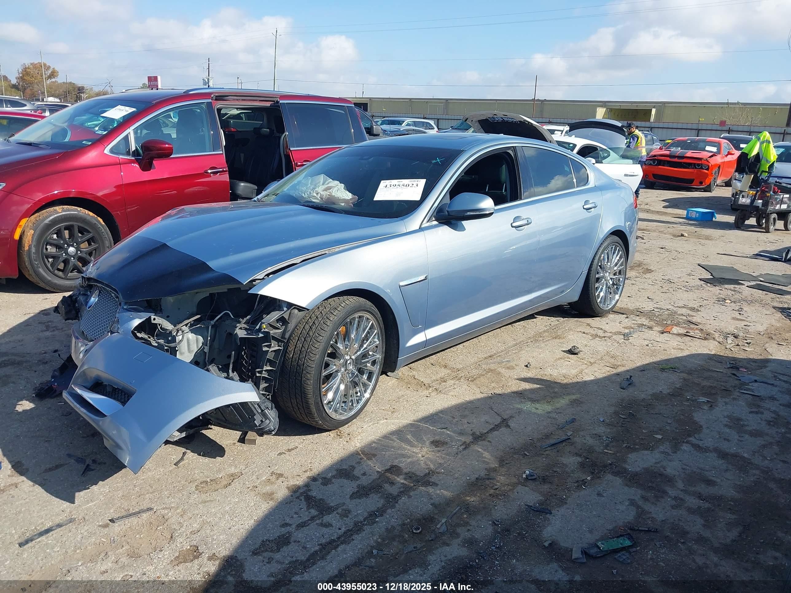 2013 Jaguar Xf V6 Sc Синий vin: SAJWJ0EF4D8S87128