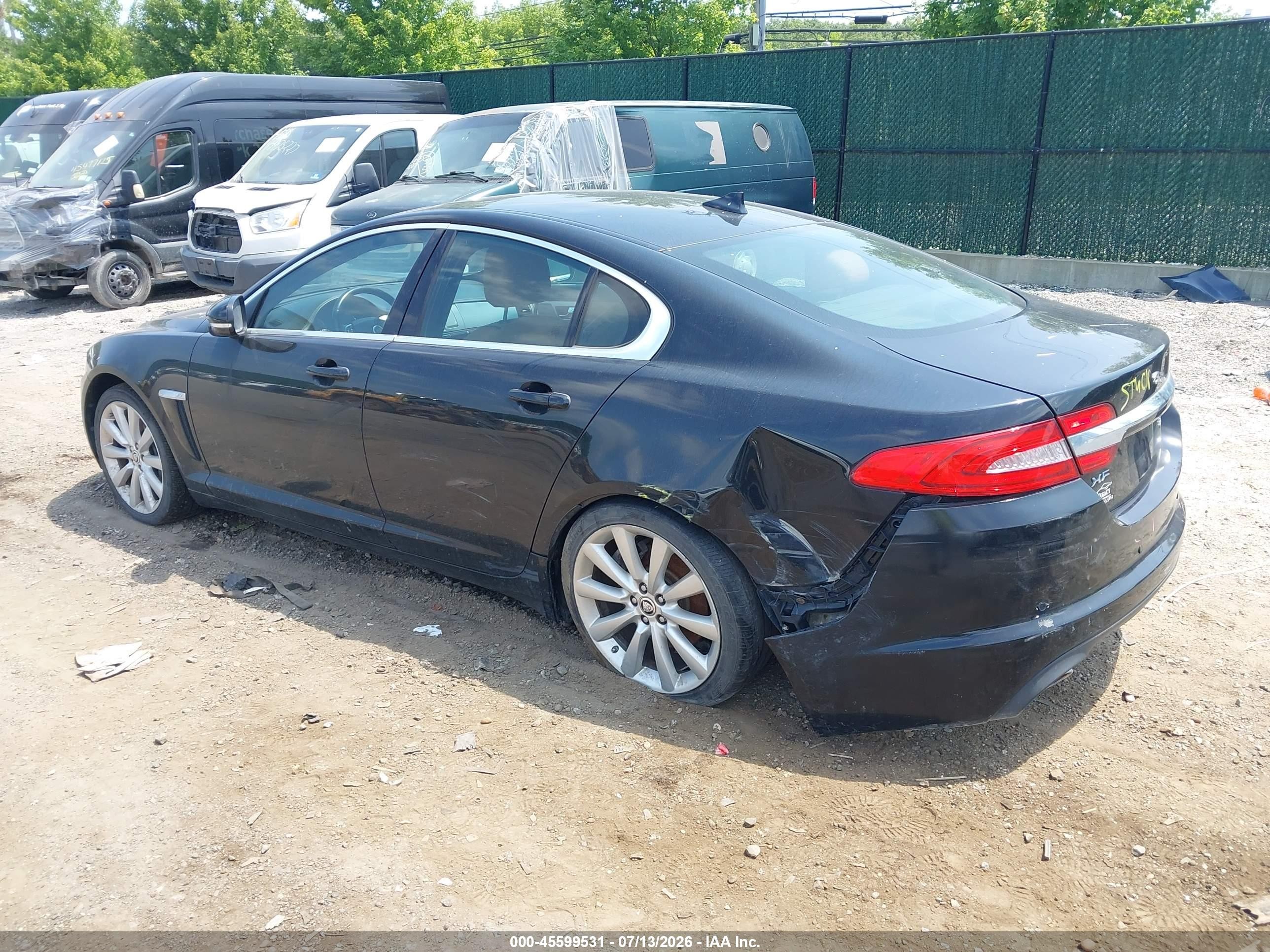 2013 Jaguar Xf V6 Sc Black vin: SAJWJ0EFXD8U03089
