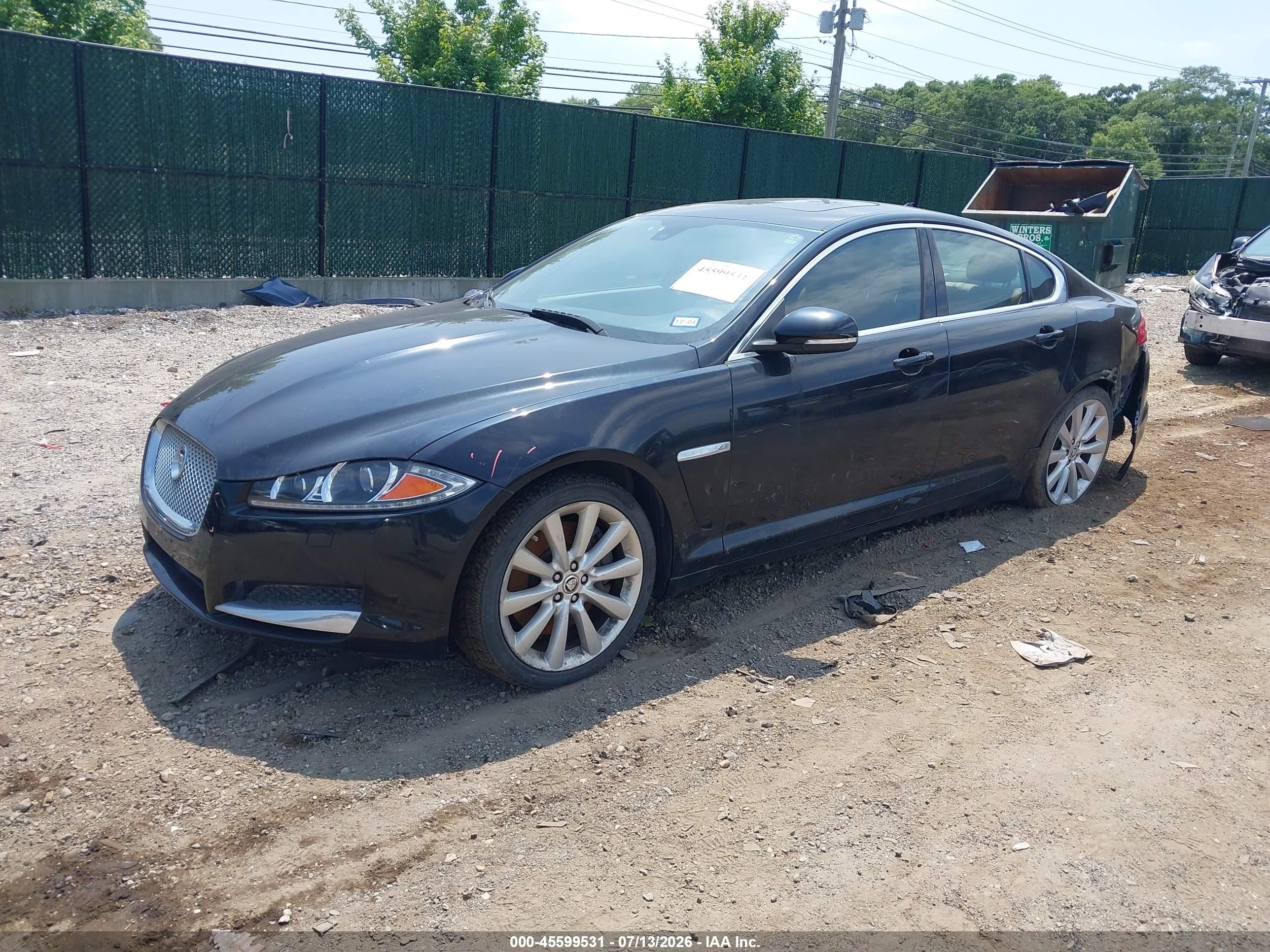 2013 Jaguar Xf V6 Sc Black vin: SAJWJ0EFXD8U03089