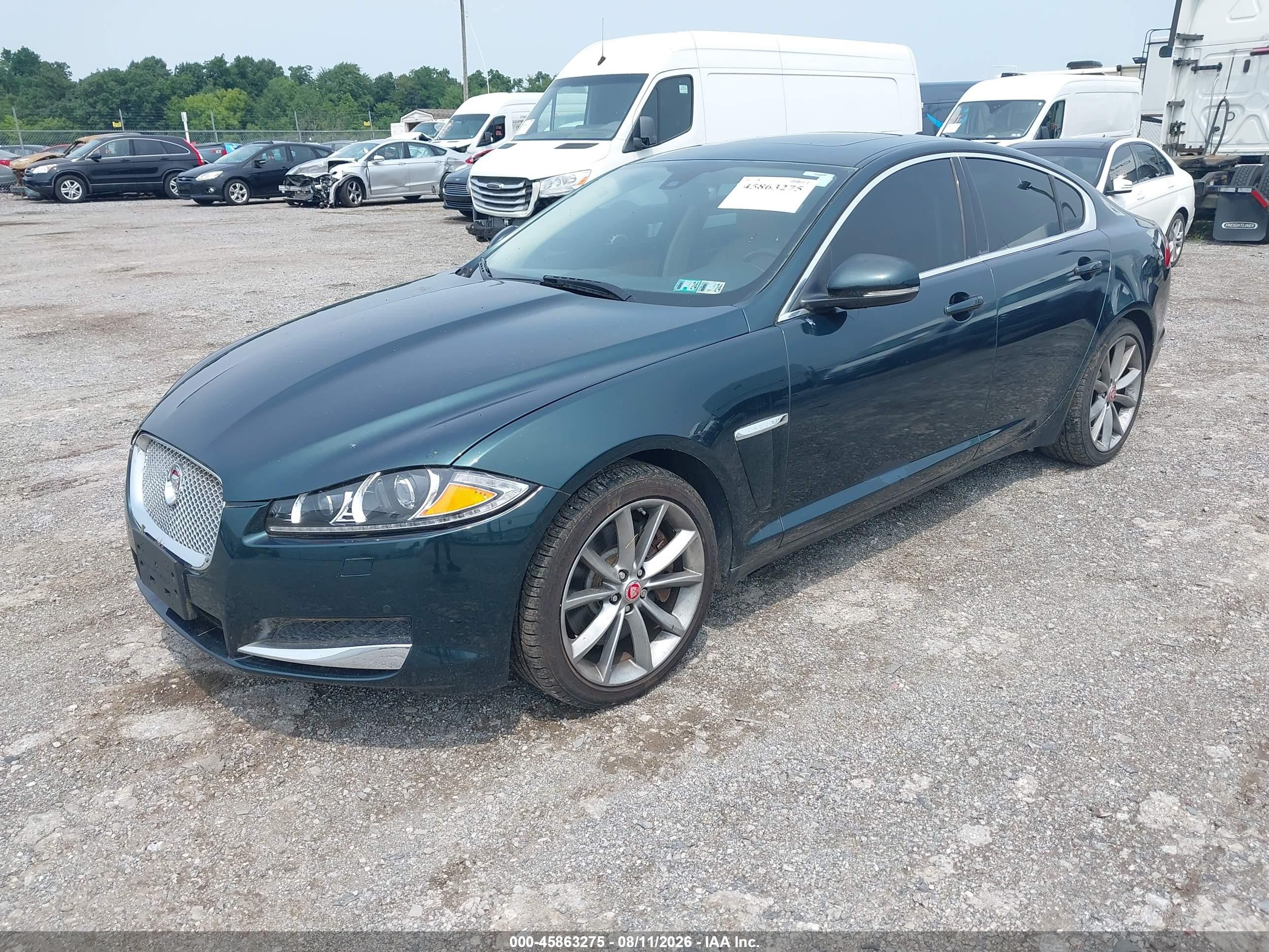2015 Jaguar Xf 3.0 Portfolio/3.0 Sport Green vin: SAJWJ0FF0F8U57180