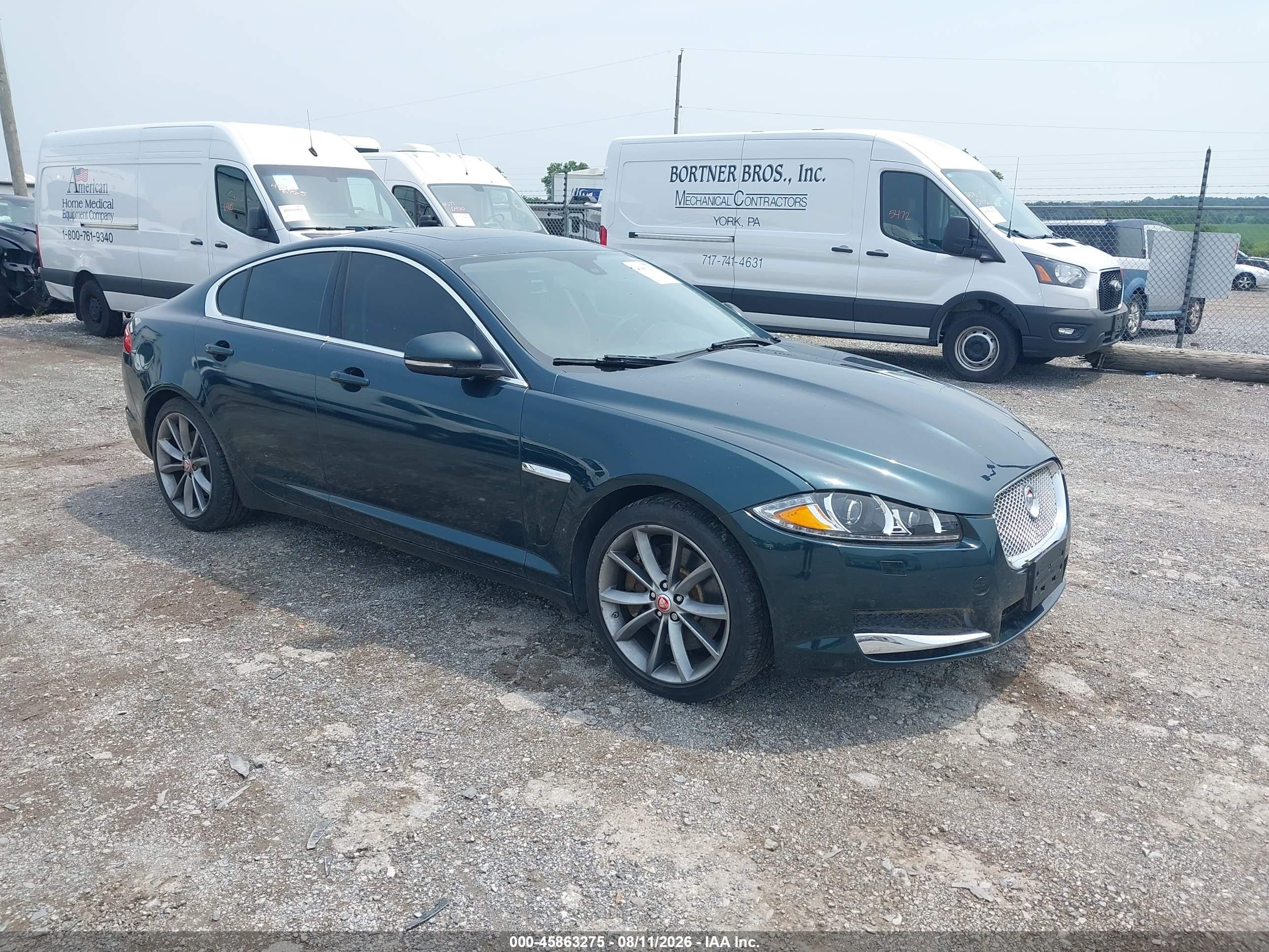 2015 Jaguar Xf 3.0 Portfolio/3.0 Sport Green vin: SAJWJ0FF0F8U57180