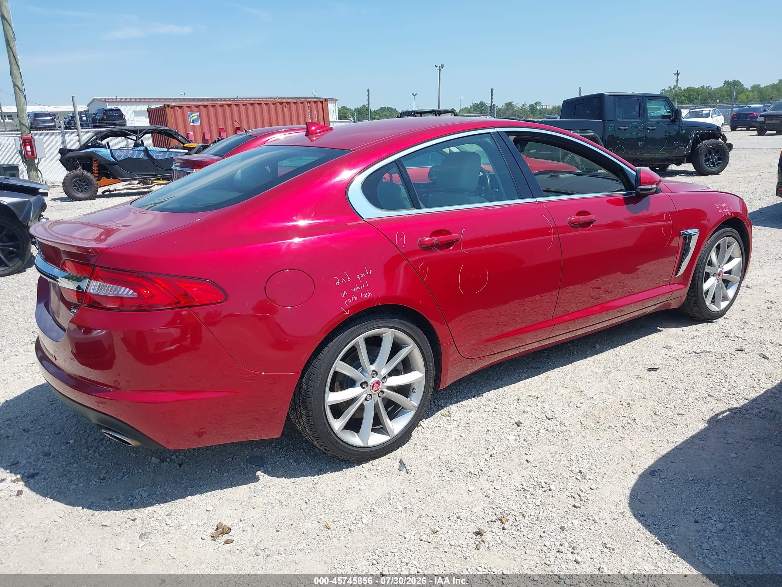 2015 Jaguar Xf 3.0 Portfolio/3.0 Sport Red vin: SAJWJ0FF0F8U76151