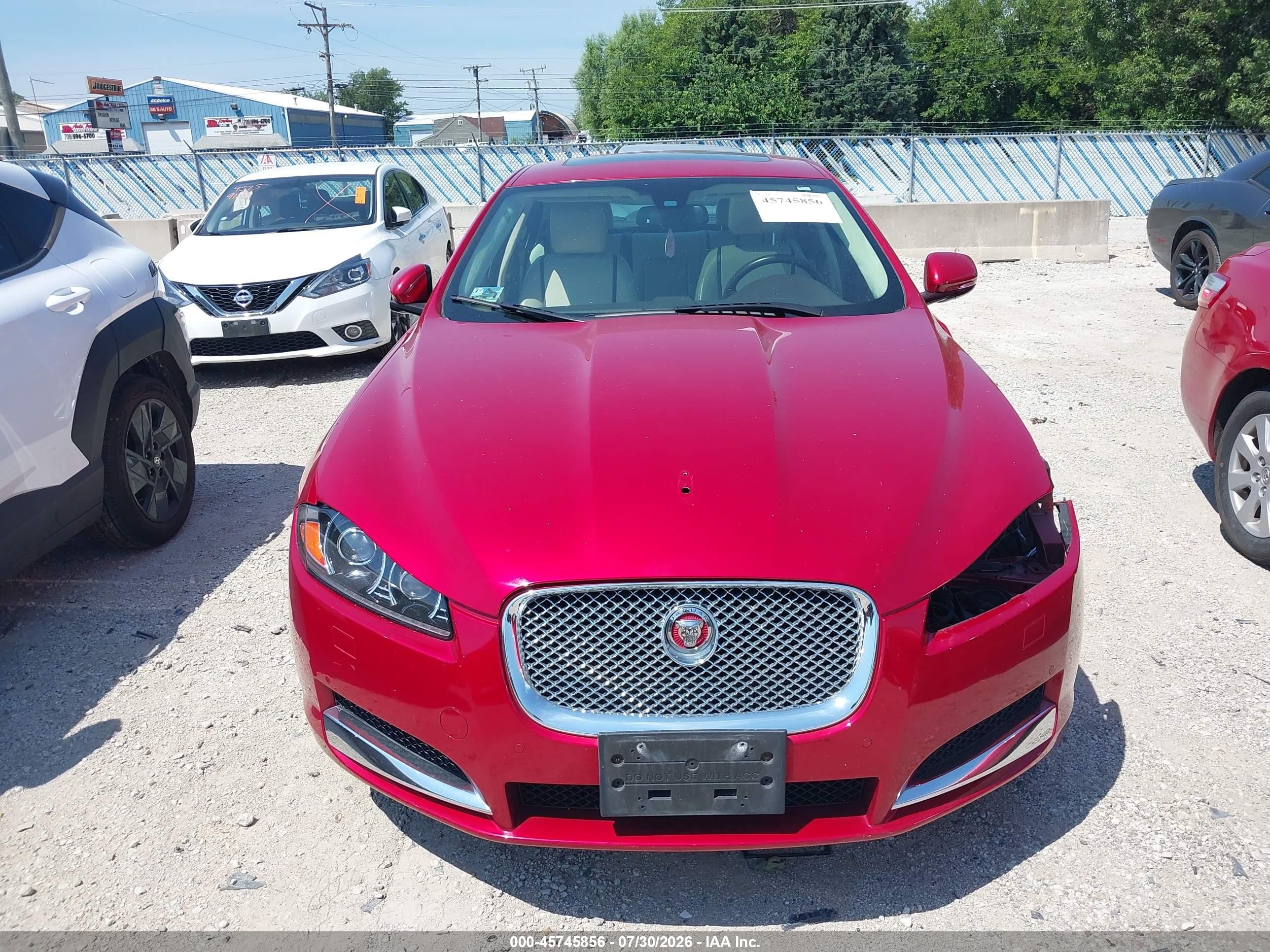 2015 Jaguar Xf 3.0 Portfolio/3.0 Sport Red vin: SAJWJ0FF0F8U76151