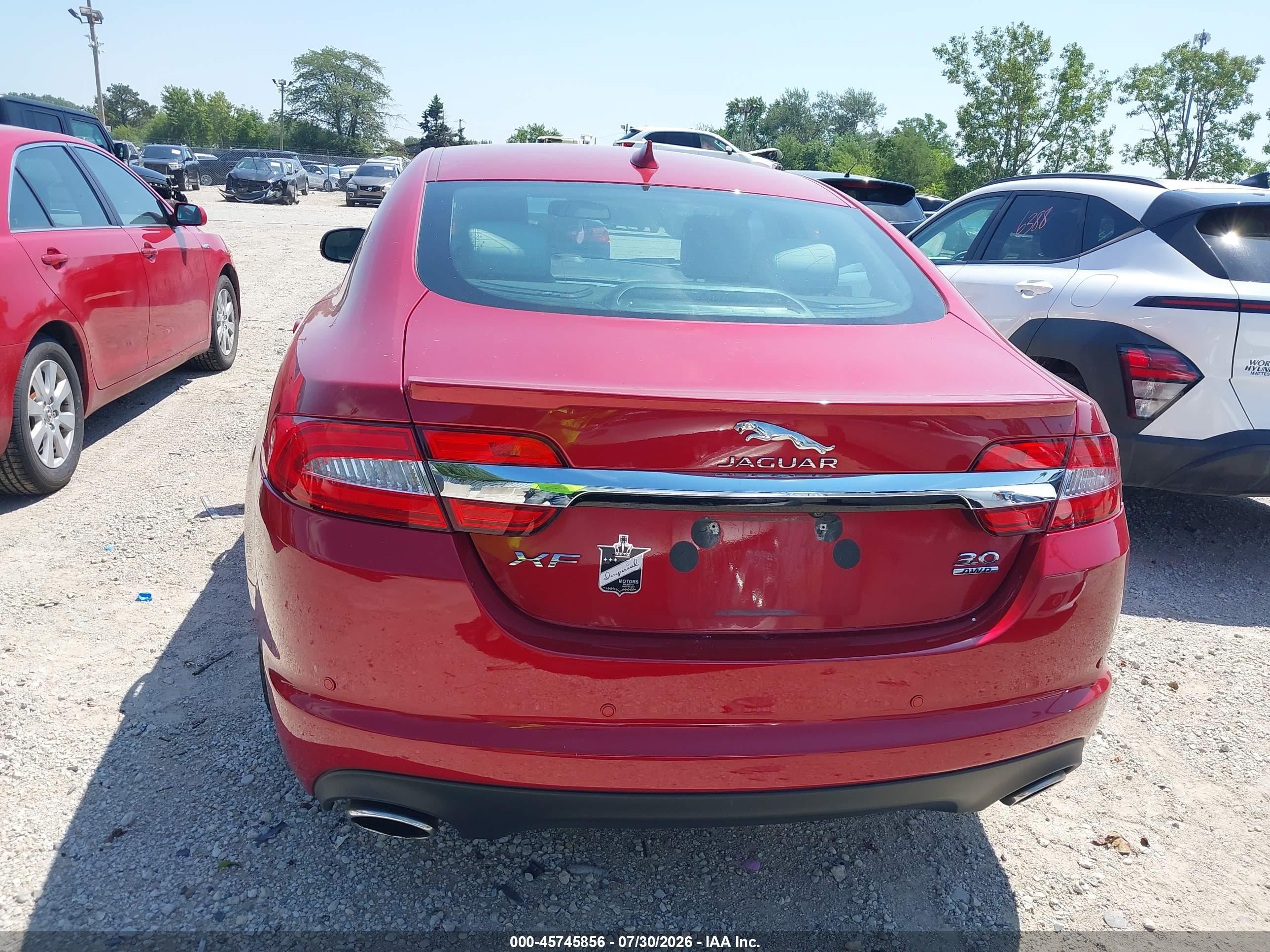 2015 Jaguar Xf 3.0 Portfolio/3.0 Sport Red vin: SAJWJ0FF0F8U76151