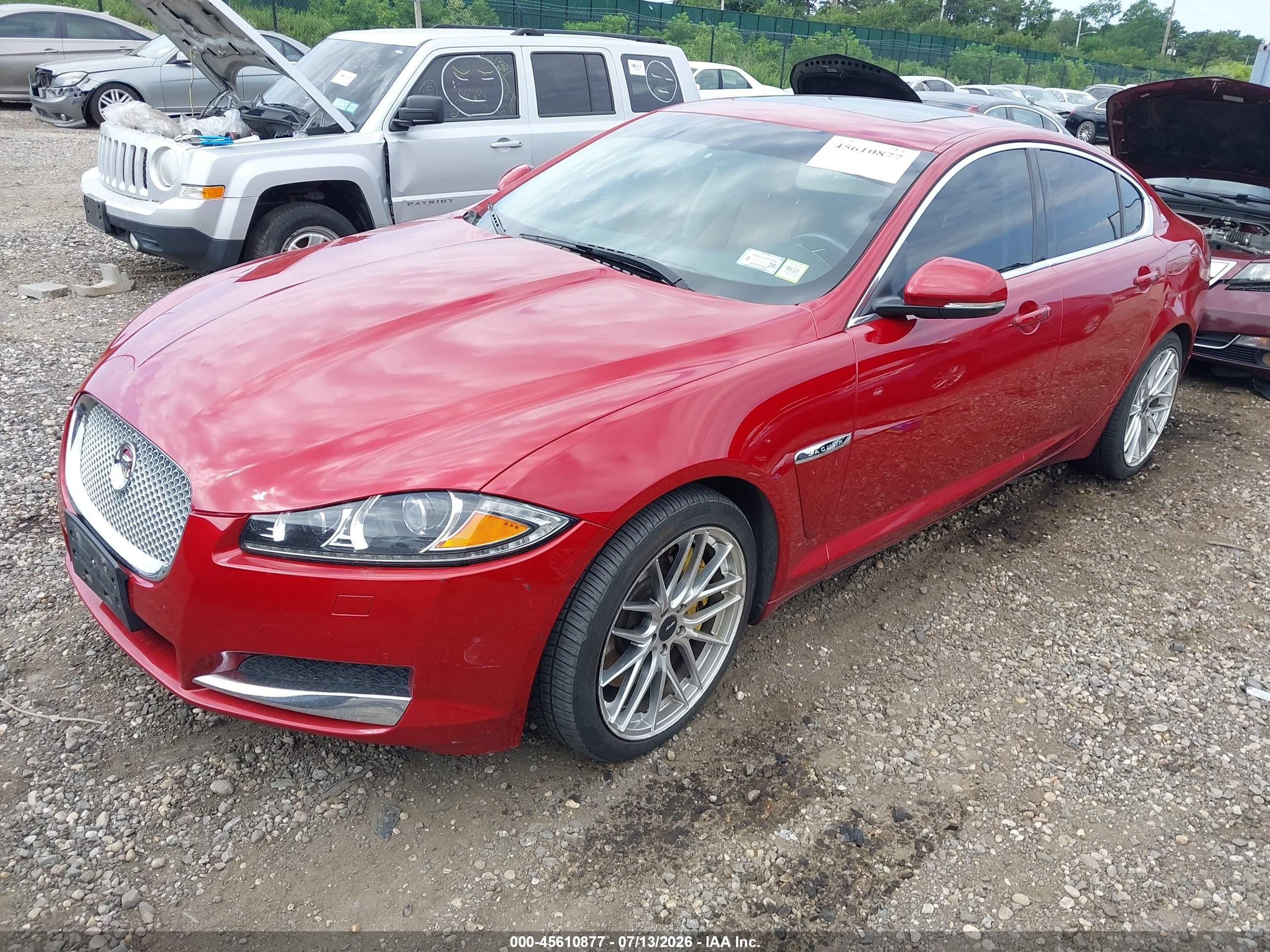 2015 Jaguar Xf 3.0 Portfolio/3.0 Sport Red vin: SAJWJ0FF9F8U64970