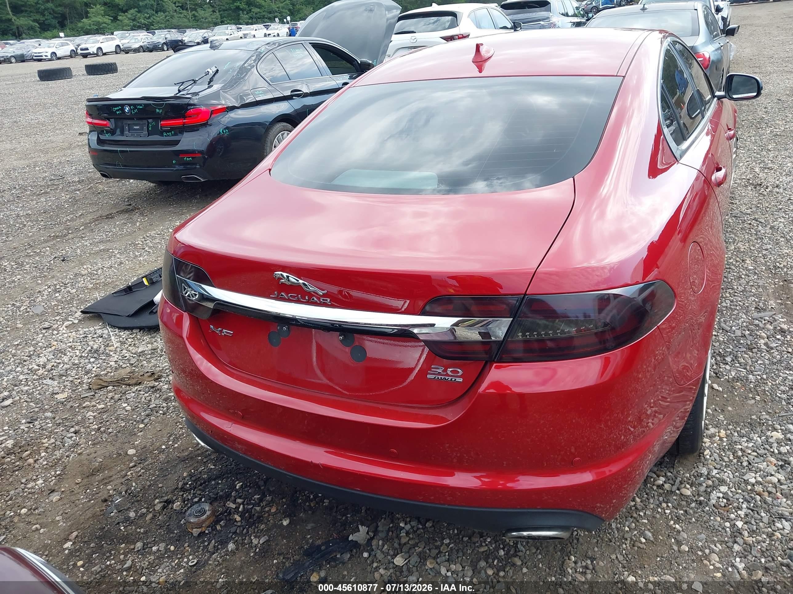 2015 Jaguar Xf 3.0 Portfolio/3.0 Sport Red vin: SAJWJ0FF9F8U64970
