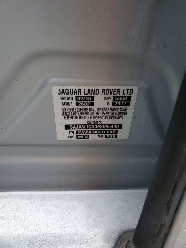 2015 Jaguar Xj Silver vin: SAJWJ1CD3F8V85440