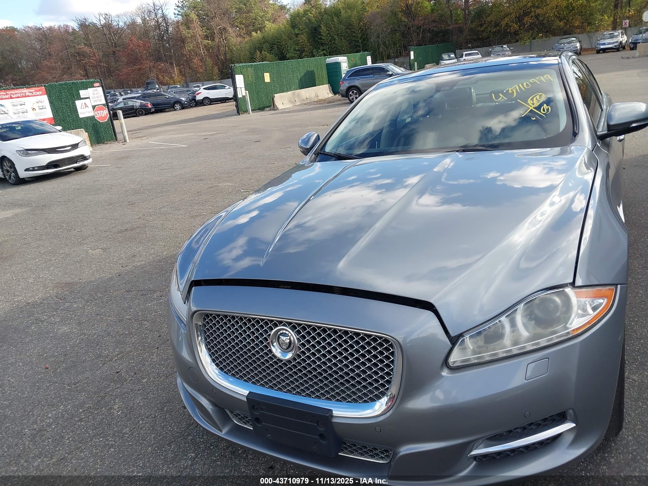 2013 Jaguar Xj   Gray vin: SAJWJ1CD7D8V55287