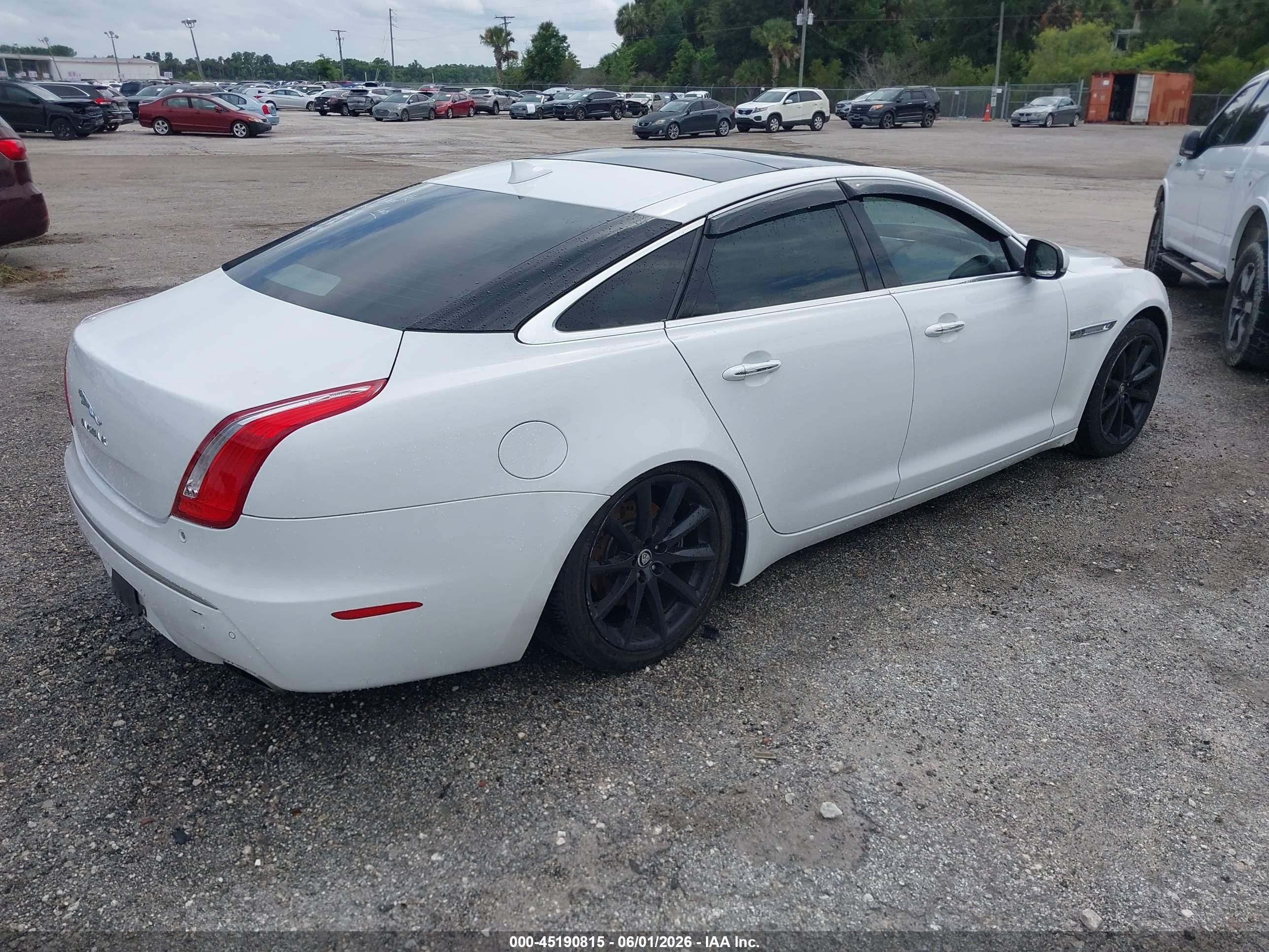 2013 Jaguar Xj   White vin: SAJWJ1CD8D8V47635