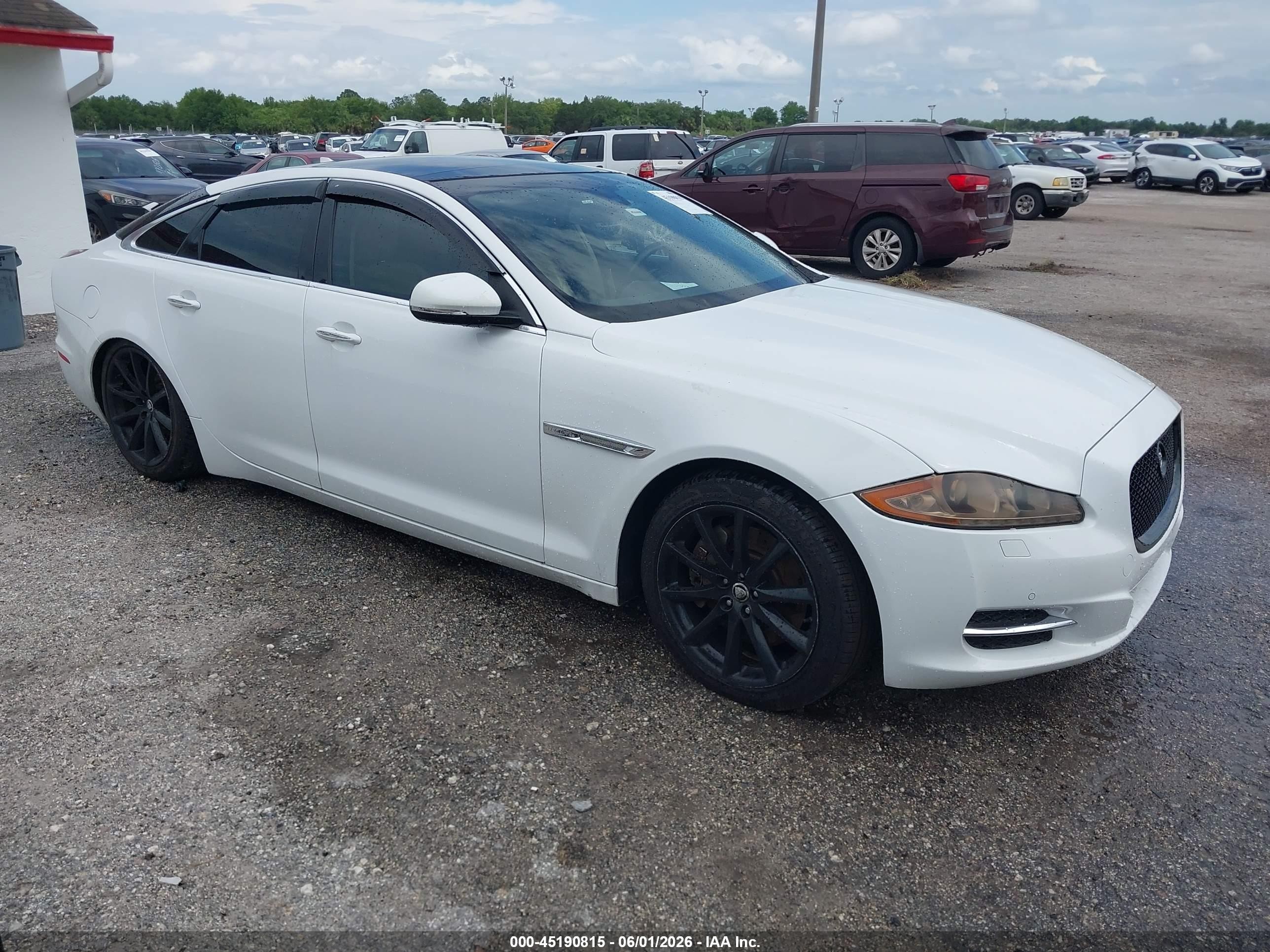 2013 Jaguar Xj   White vin: SAJWJ1CD8D8V47635