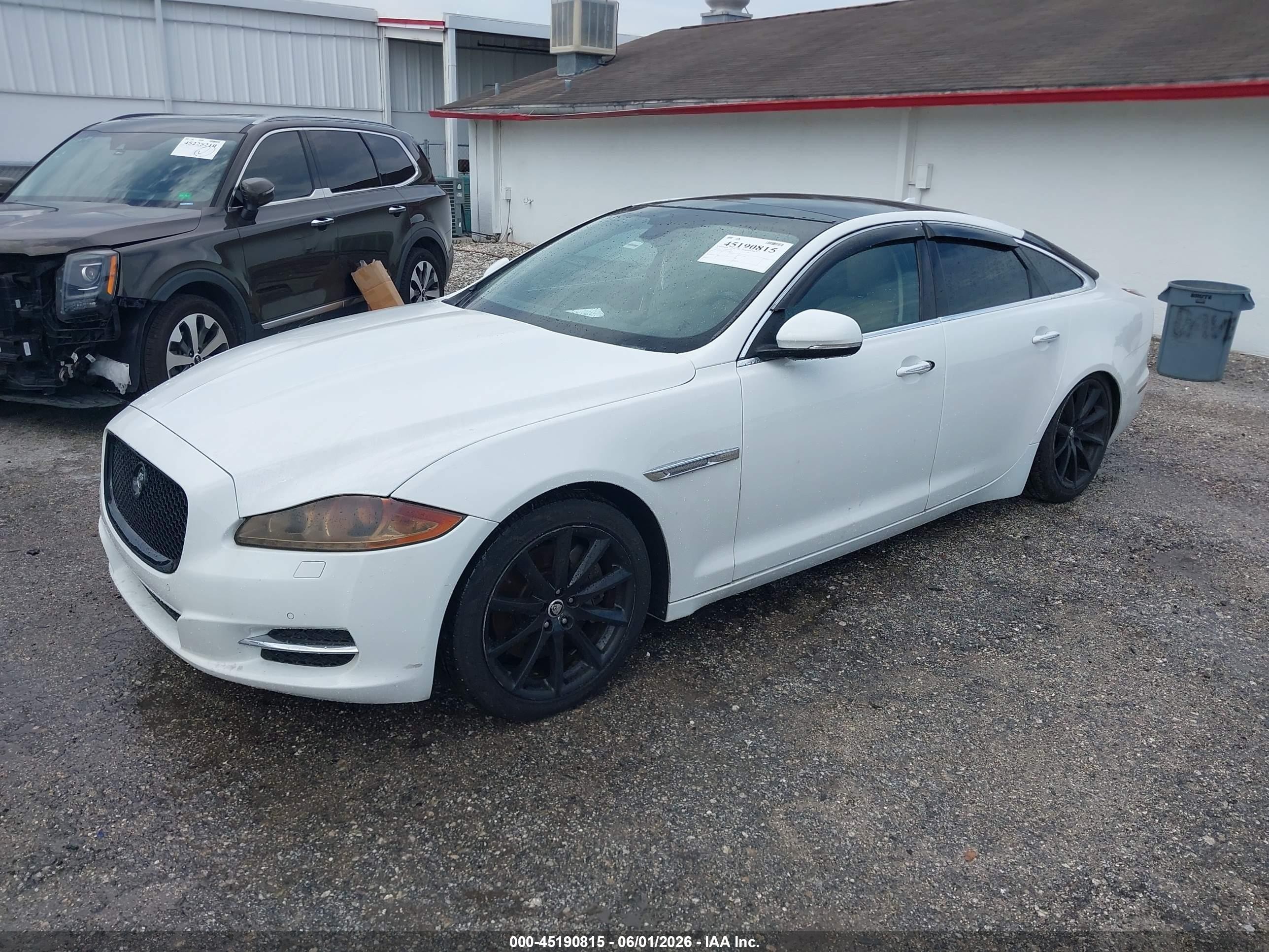 2013 Jaguar Xj   White vin: SAJWJ1CD8D8V47635