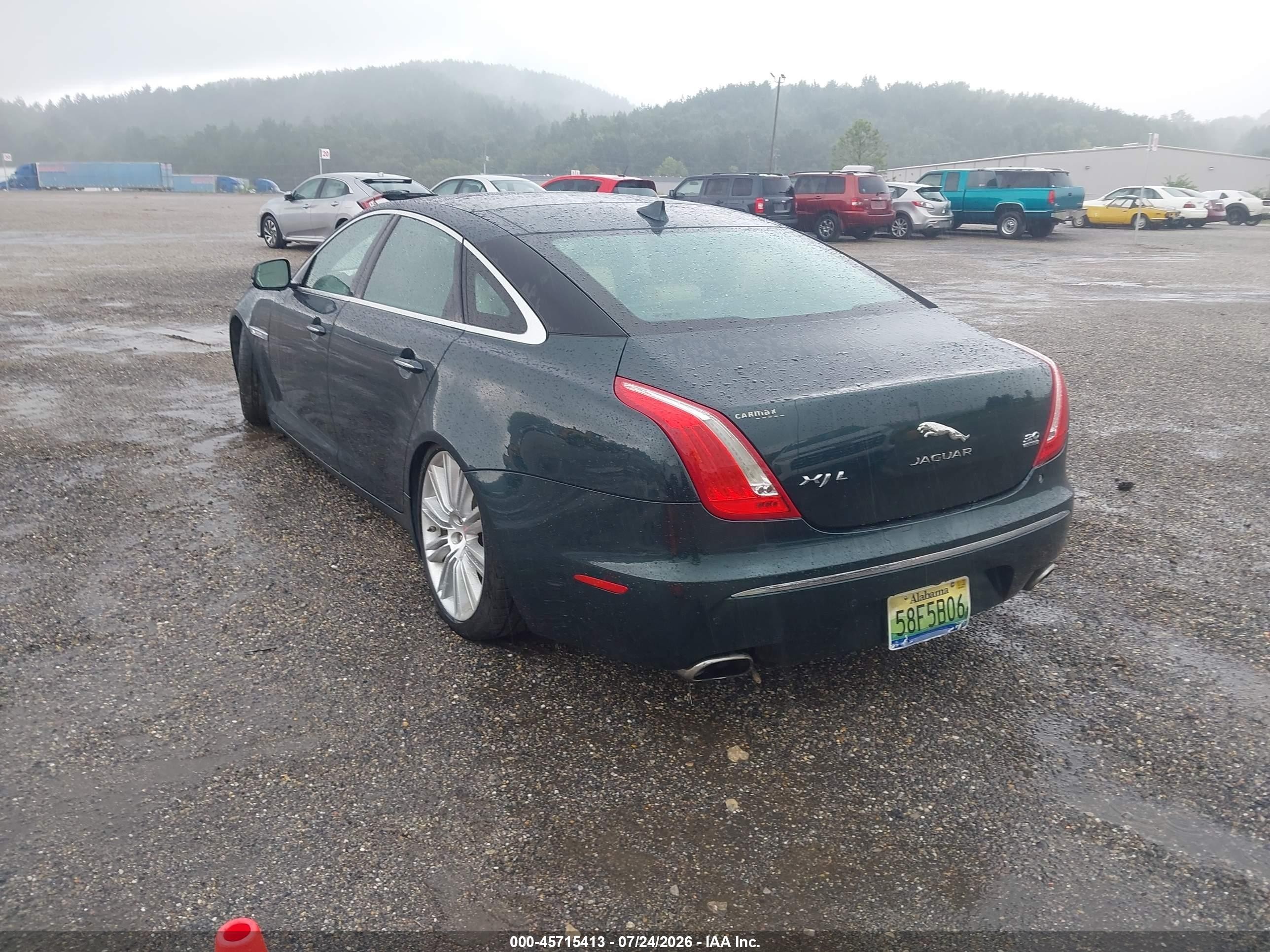 2015 Jaguar Xj Xjl Portfolio Green vin: SAJWJ2GD0F8V83385