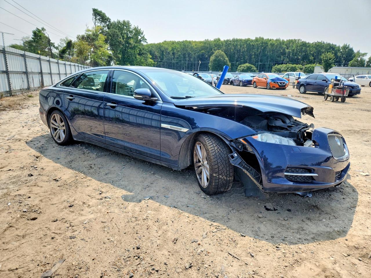2013 Jaguar Xjl Portfolio Синий vin: SAJWJ2GD5D8V44580