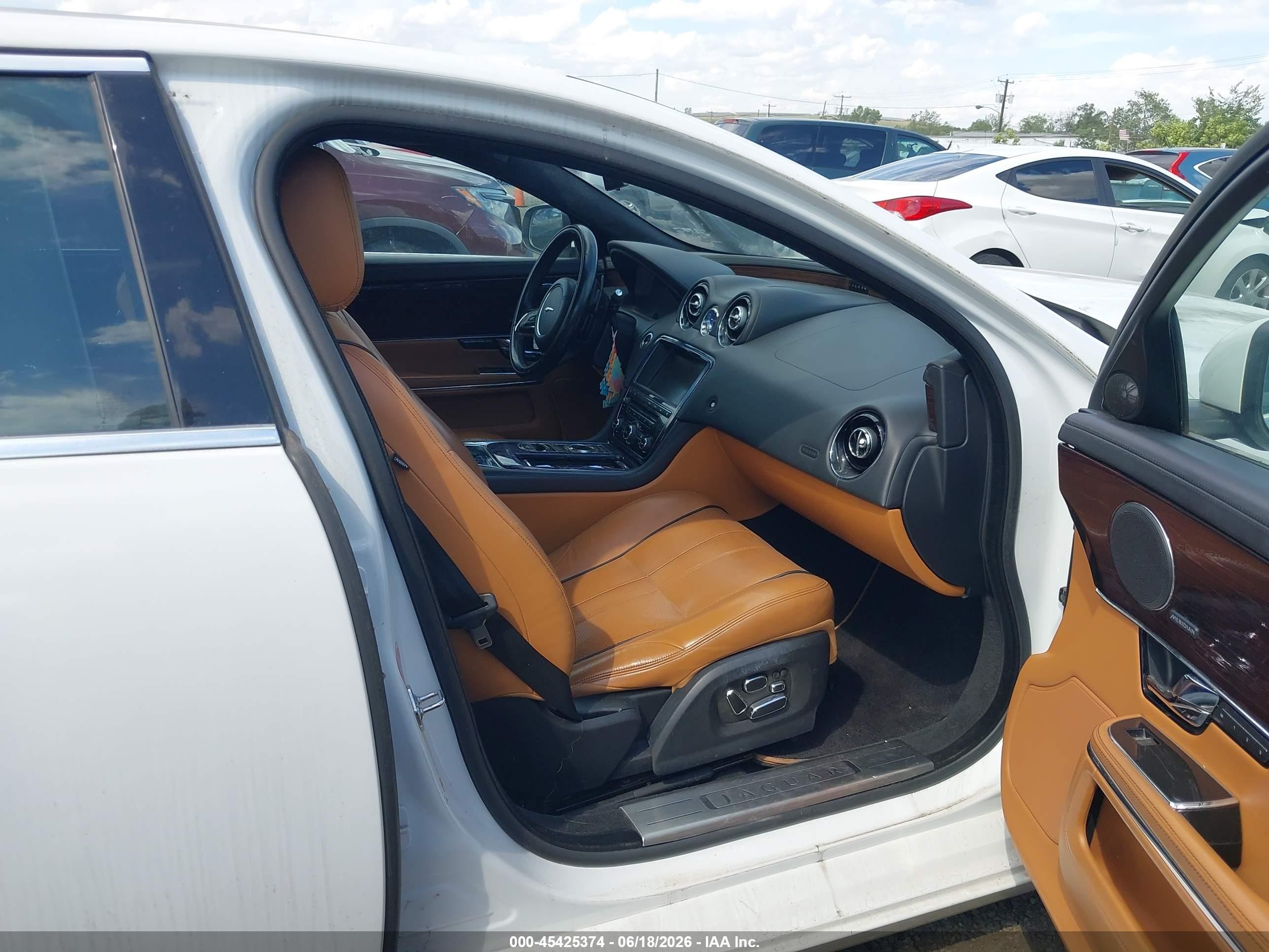 2013 Jaguar Xj Xjl Portfolio White vin: SAJWJ2GD9D8V46428