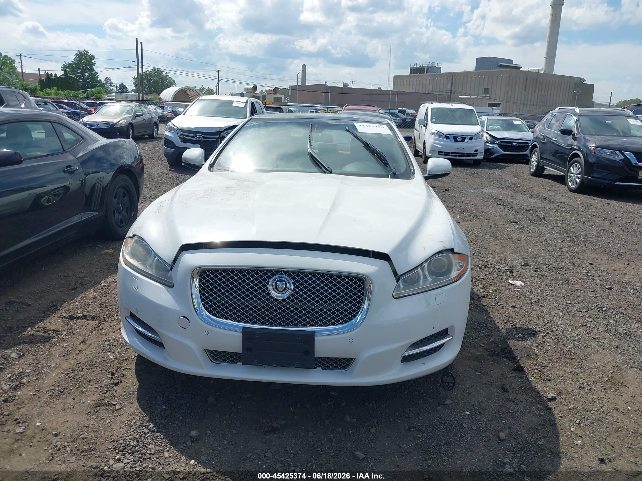 2013 Jaguar Xj Xjl Portfolio White vin: SAJWJ2GD9D8V46428